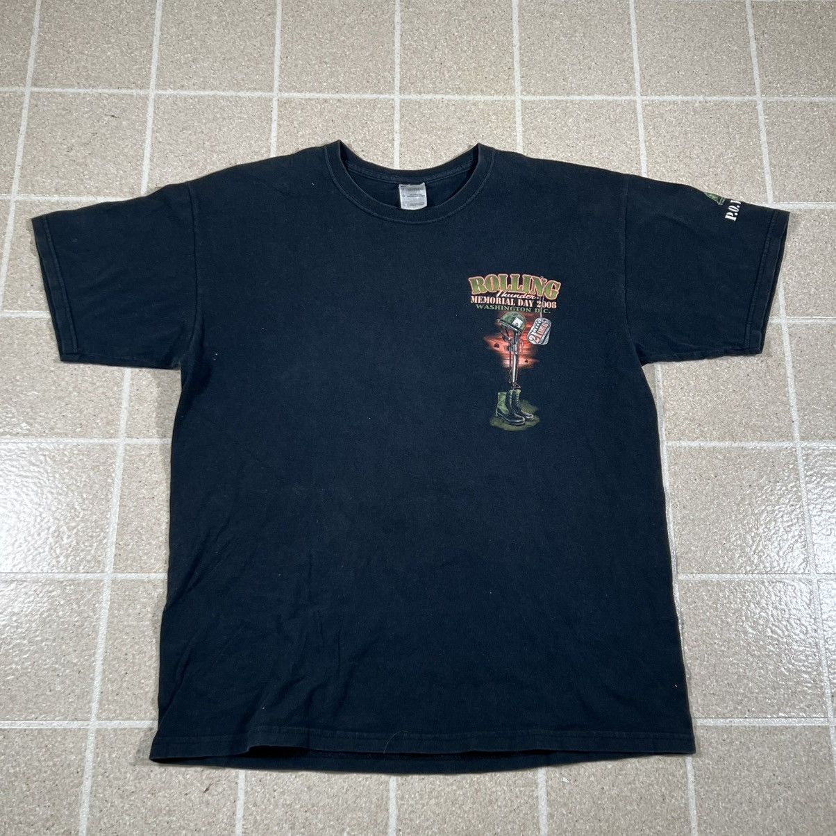 Other Vintage Y2K Memorial Rolling Thunder POW MIA Tshirt sz L Size US L / EU 52-54 / 3 - 4 Thumbnail