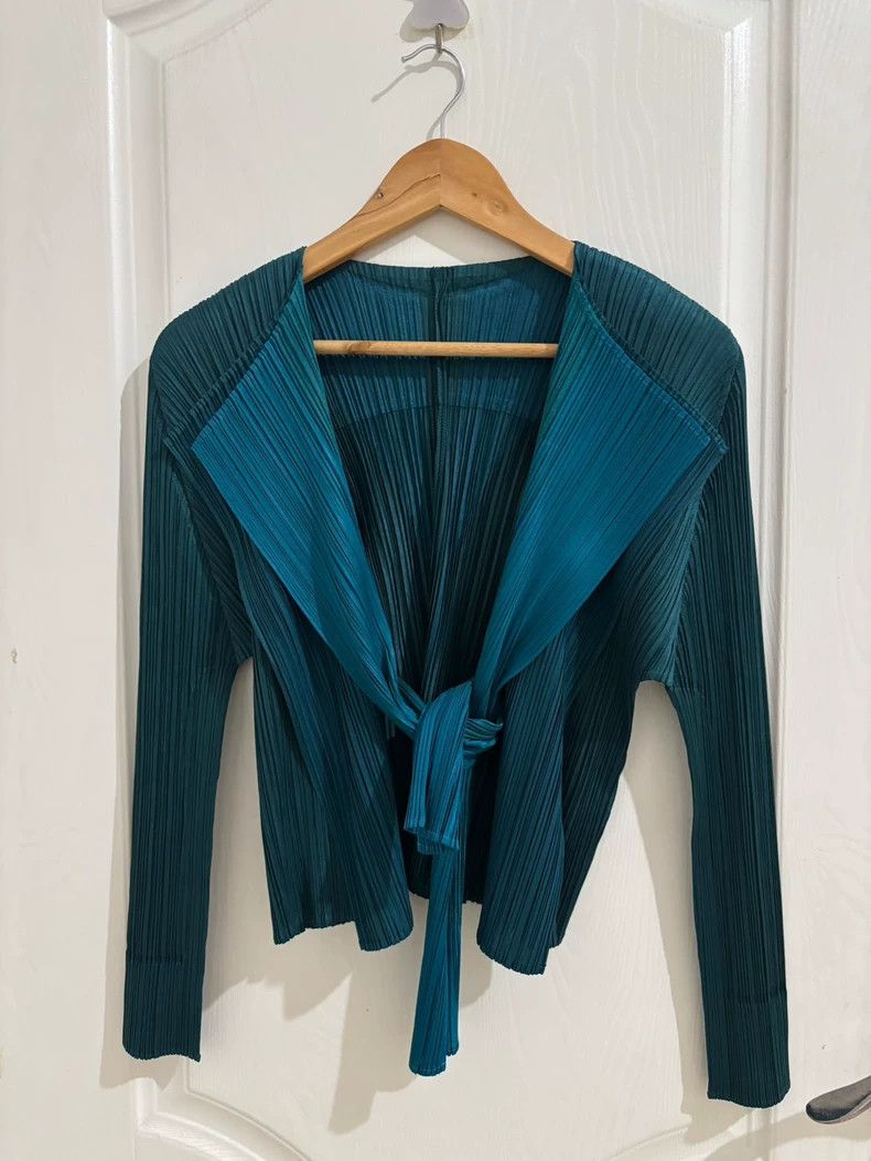 Issey Miyake Issey Miyake Pleats Please Pleated Cardigan - dmc Size US M / EU 48-50 / 2 - 1 Thumbnail