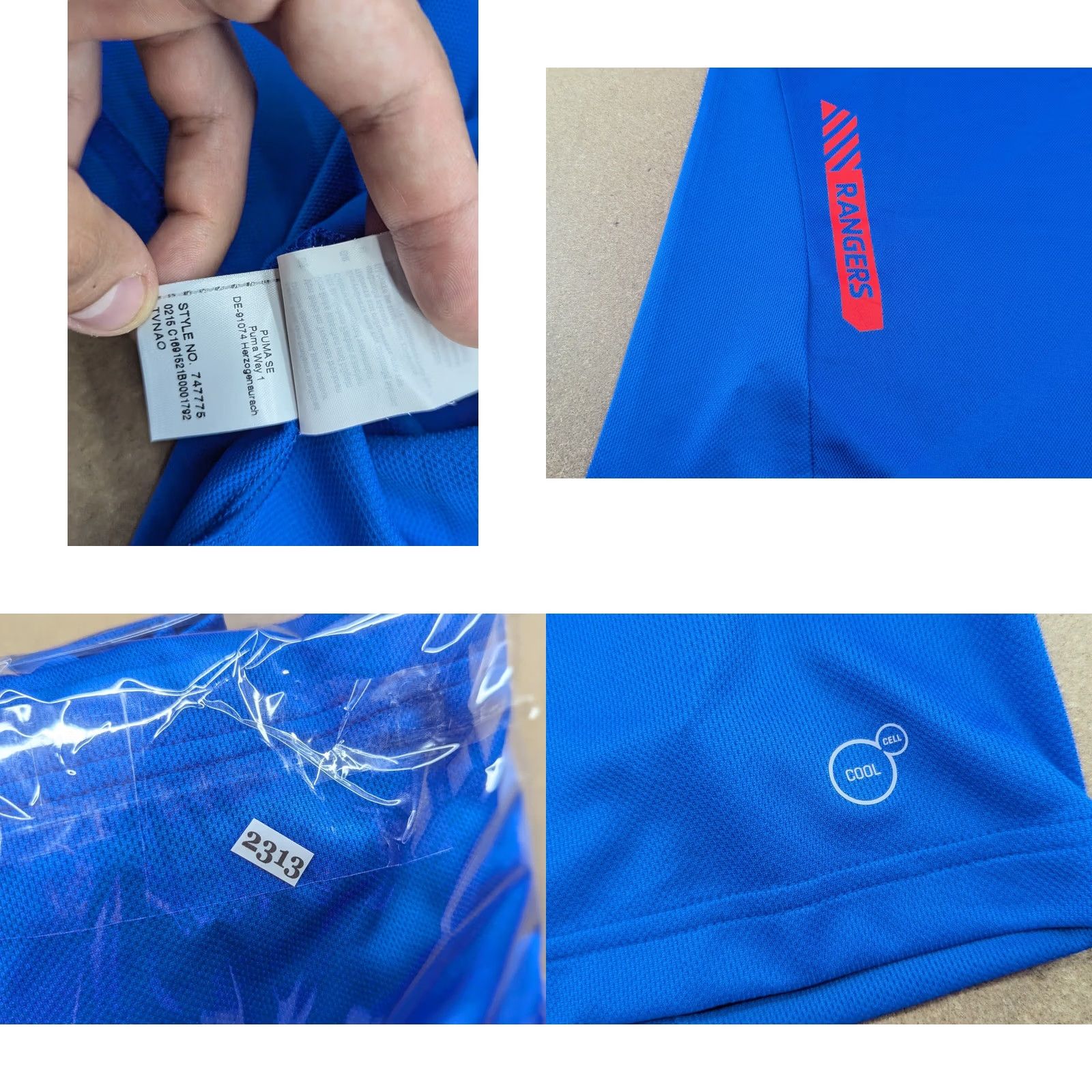 Puma Puma Glasgow Rangers 2015-2016 Training Jersey Mens Size L Football Blue Adult Size US L / EU 52-54 / 3 - 9 Thumbnail