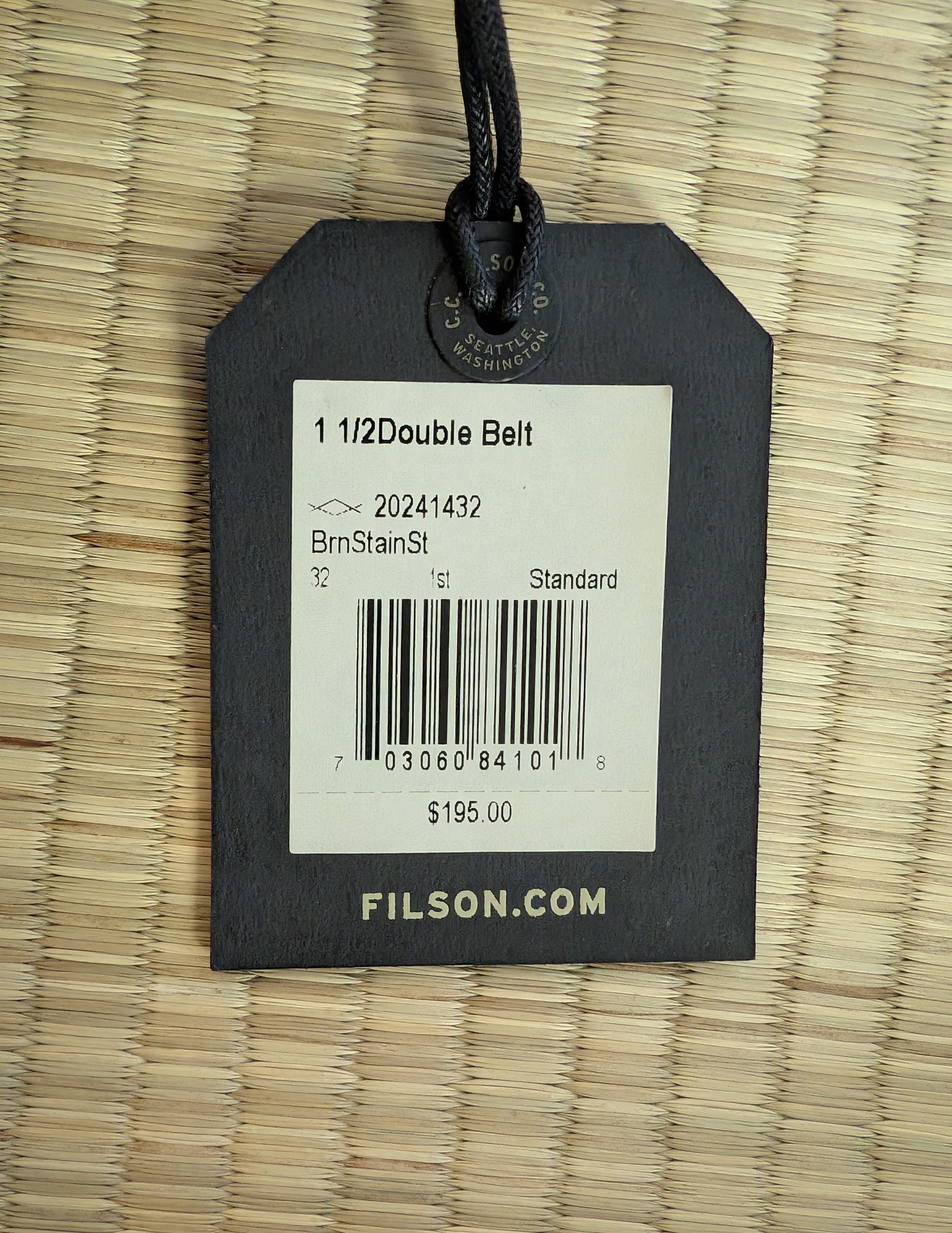 Filson NWT Filson Bridle Leather Double Belt Made in USA Size 32 - 3 Thumbnail