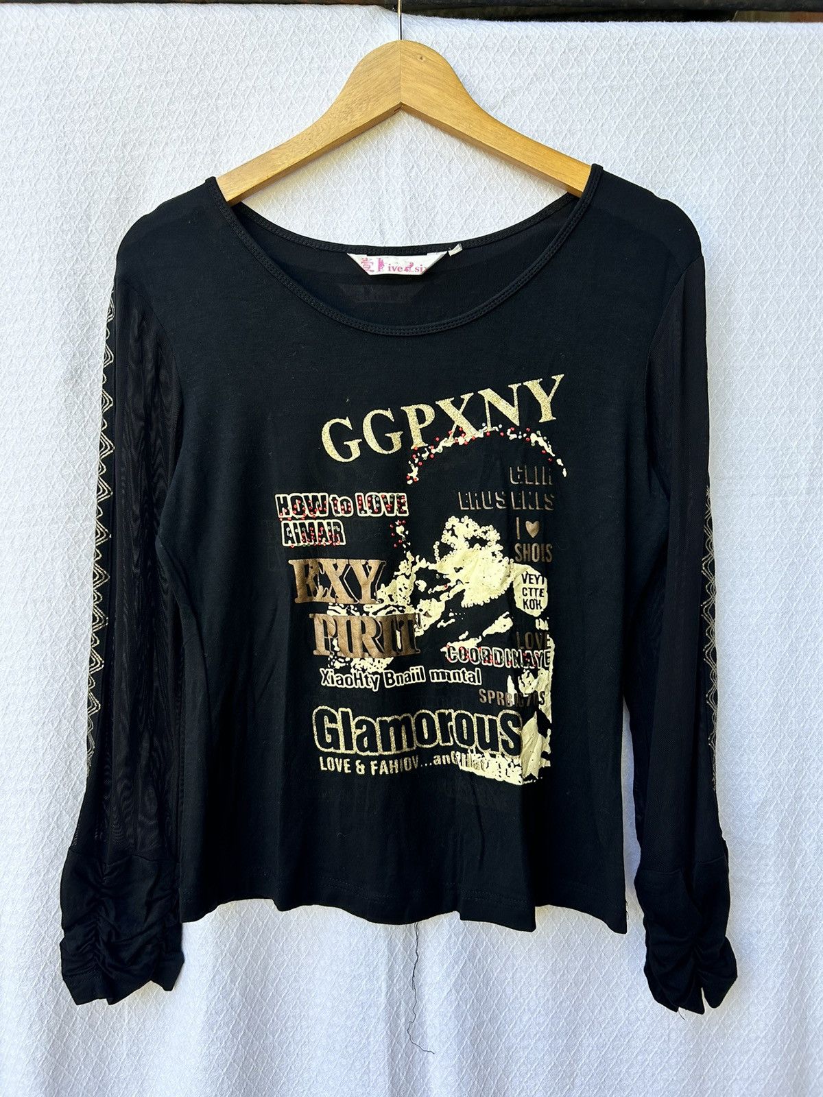 20471120 💸BINDINGOFFER💸GGPX Japanese glamorous girls mesh longsleeve Size US M / EU 48-50 / 2 - 1 Thumbnail