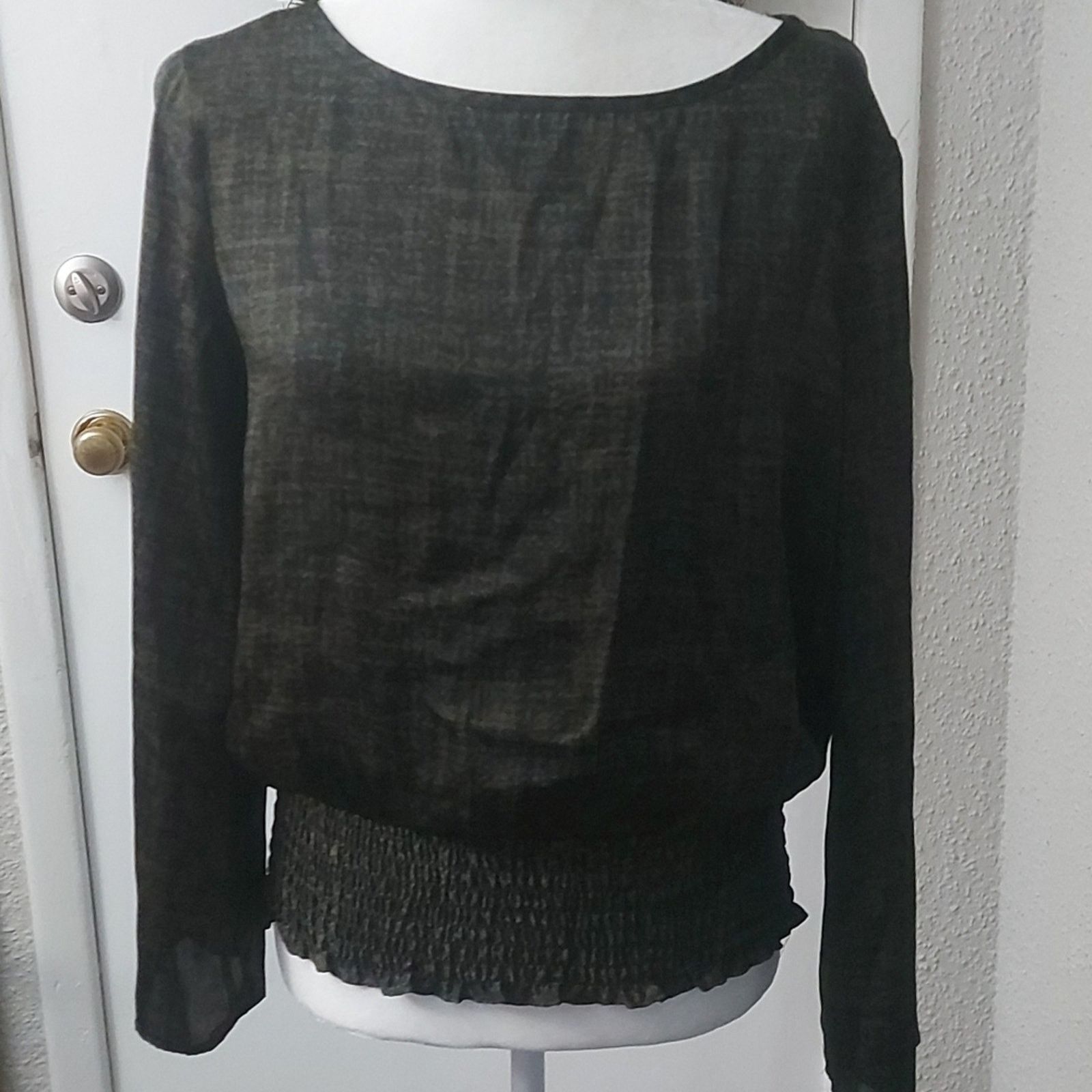 Michael Kors MICHAEL Michael Kors Green Long Sleeve Blouse S Size S / US 4 / IT 40 - 1 Thumbnail