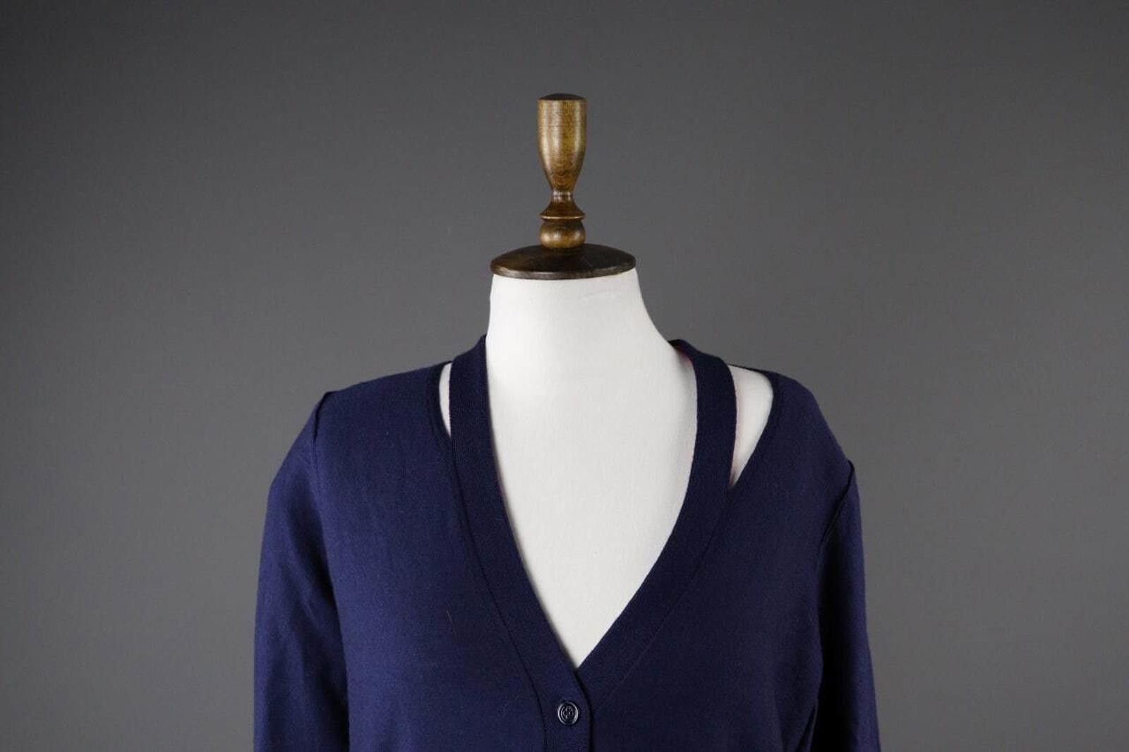 Designer Sonia by Sonia Rykel Wool Designer Cardigan Sweater Size L Size L / US 10 / IT 46 - 3 Thumbnail