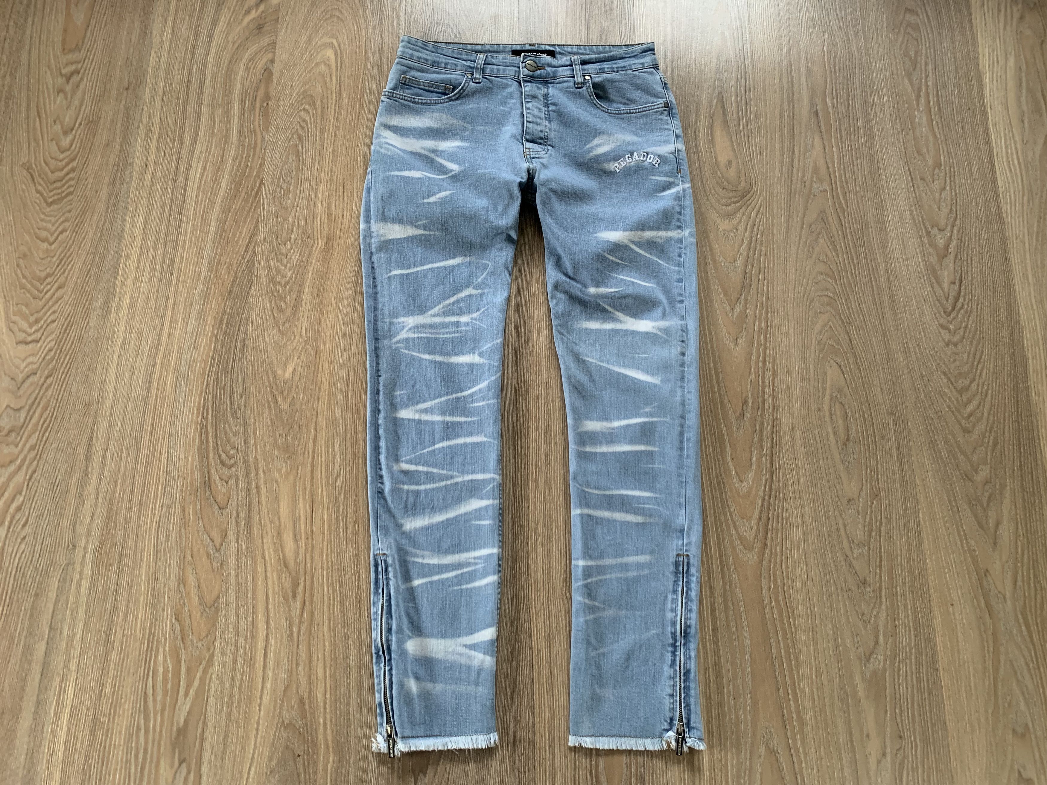 Other Mens Pegador Bray Straight Light Blue Zip Jeans Size US 32 / EU 48 - 13 Thumbnail