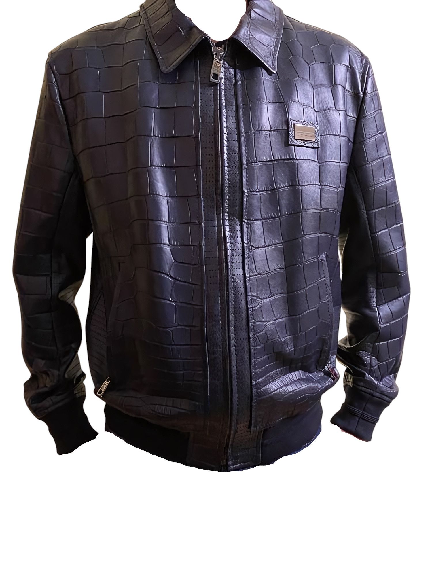 Dolce & Gabbana REAL AMERICAN ALLIGATOR LEATHER JACKET Size US M / EU 48-50 / 2 - 2 Thumbnail