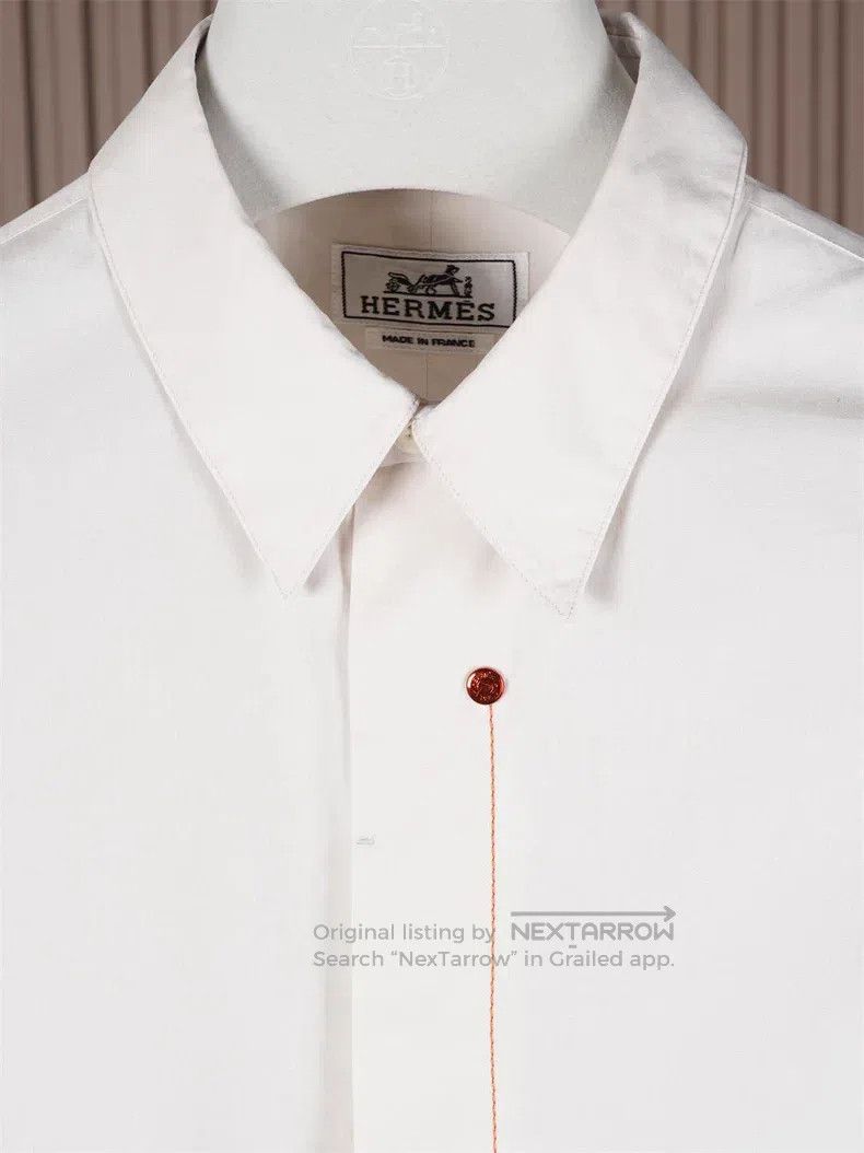 Hermes Hermes size 40 Men's casual shirt Size US XXS / EU 40 - 2 Thumbnail