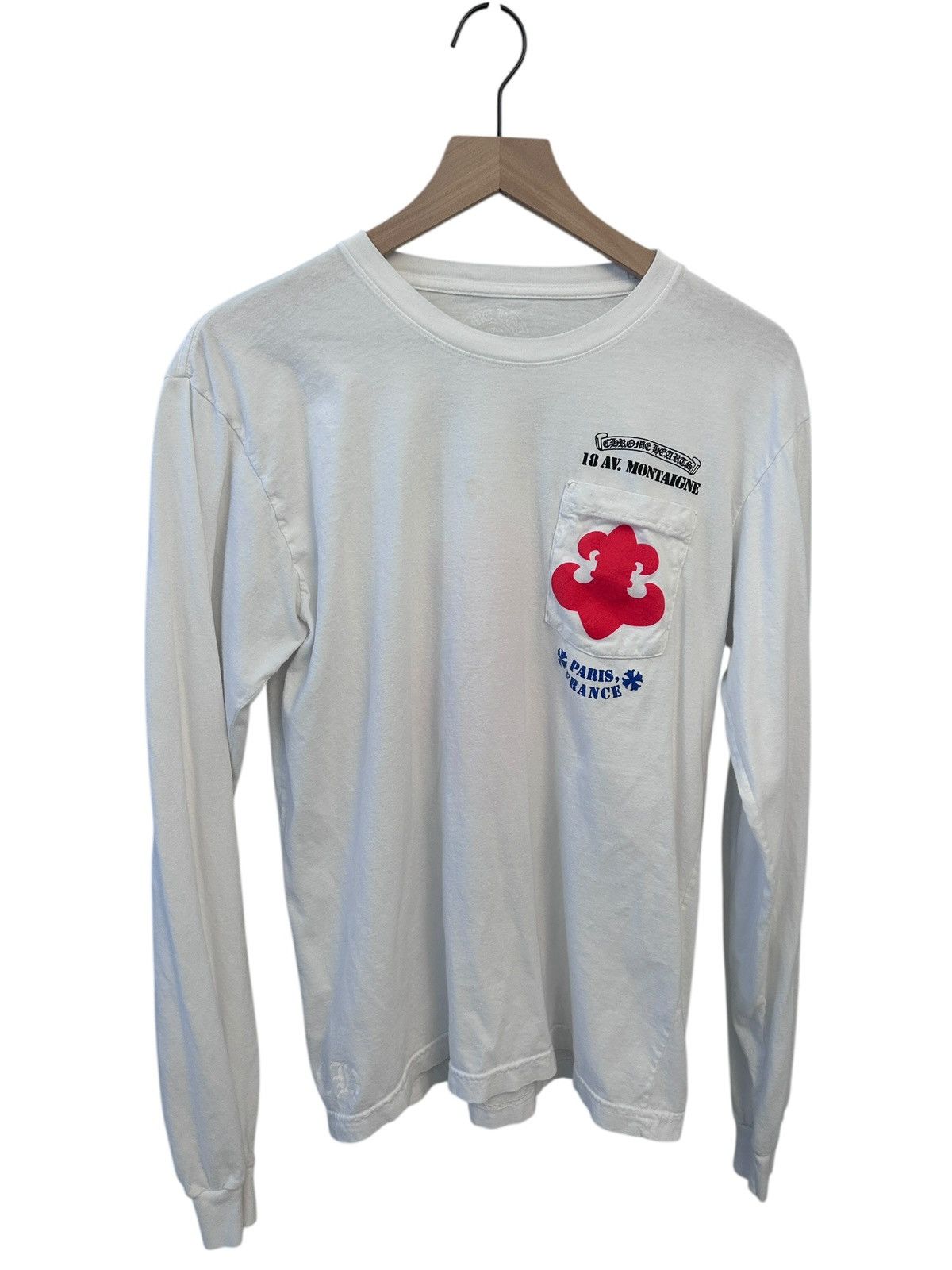CHROME HEARTS セントバース長袖シャツ Chrome Hearts Chrome Hearts St Barth Exclusive White & Blue Long