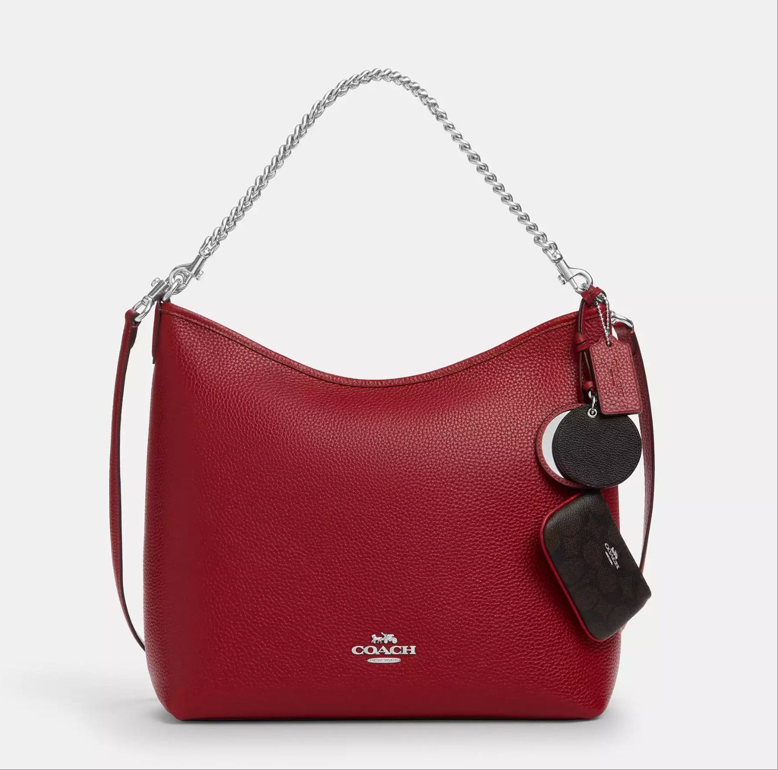 Coach Laurel Large Shoulder Bag With Mirror Charm And Pouch CBI93 Size ONE SIZE - 1 Thumbnail