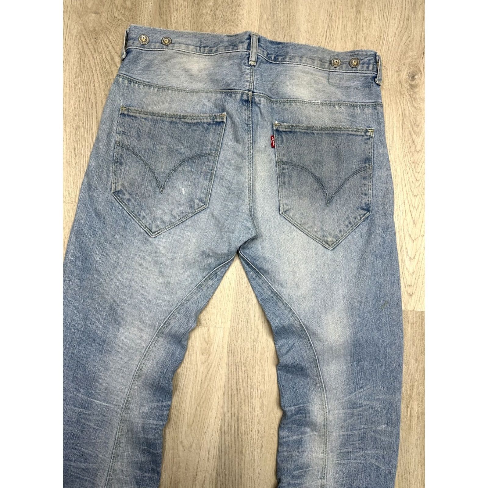 Levi's Levi's Engineered Mens Denim Jeans Regular Size 32 Blue Cotton Denim Straight Inseam 32 in 32 in 82 cm 43 cm Waist Size US 32 / EU 48 - 2 Thumbnail
