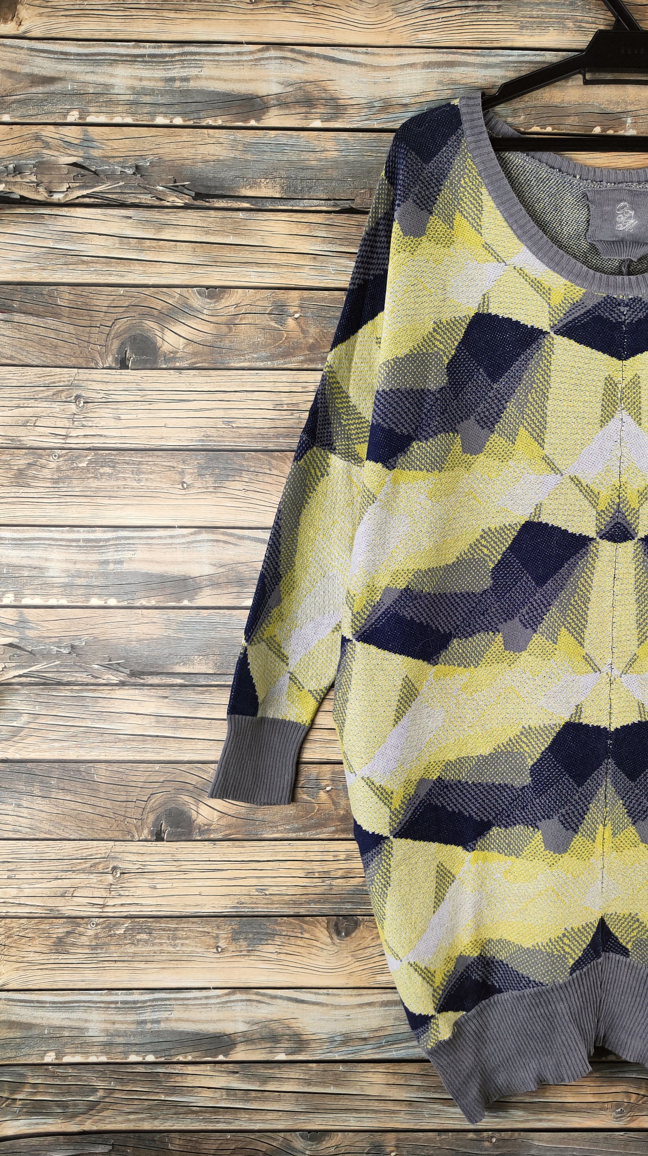 Japanese Brand DL OJM Gray Green Knitwear Sweatshirts #46-971 Size XL / US 12-14 / IT 48-50 - 3 Thumbnail