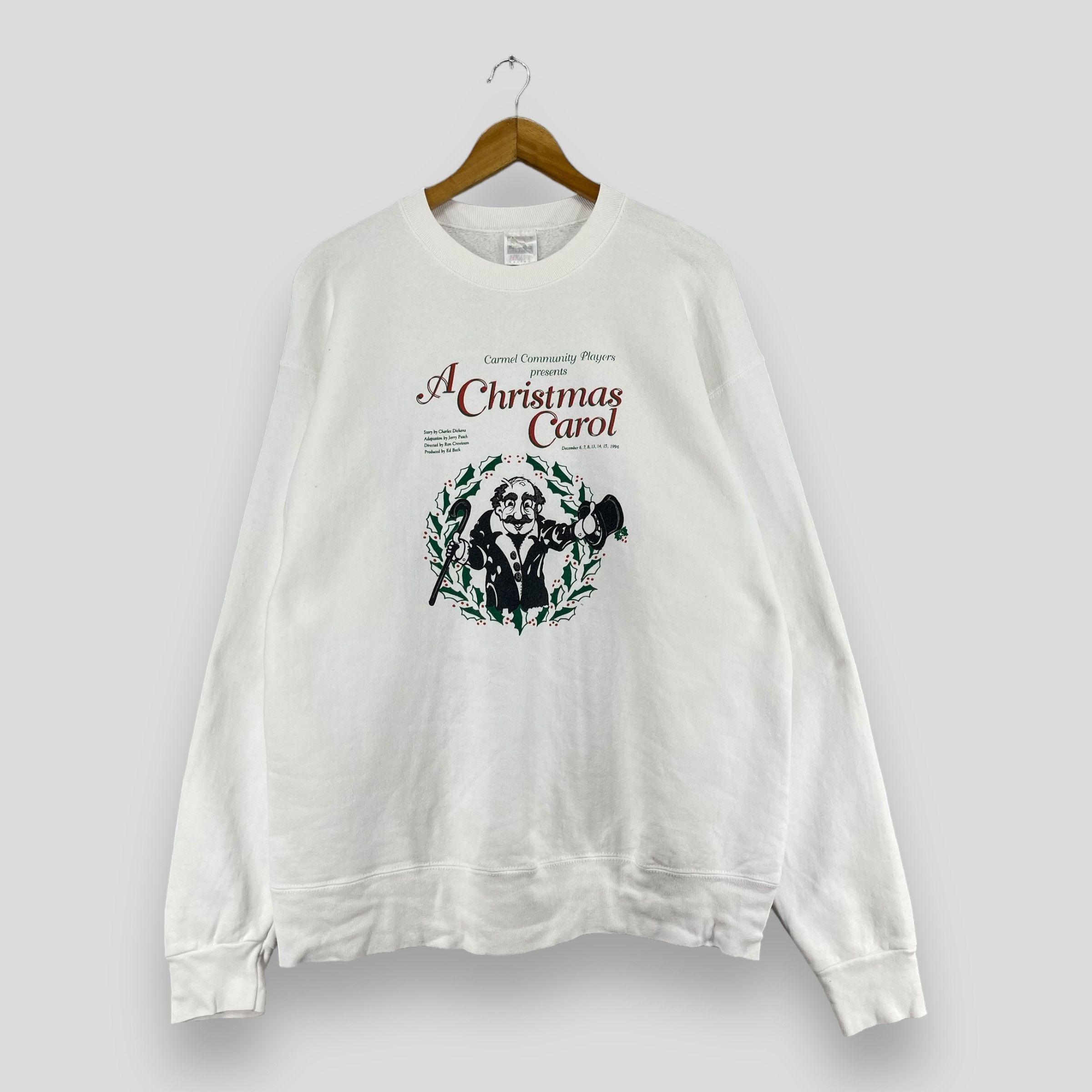 Vintage A Christmas Carol Film Printed Sweatshirt