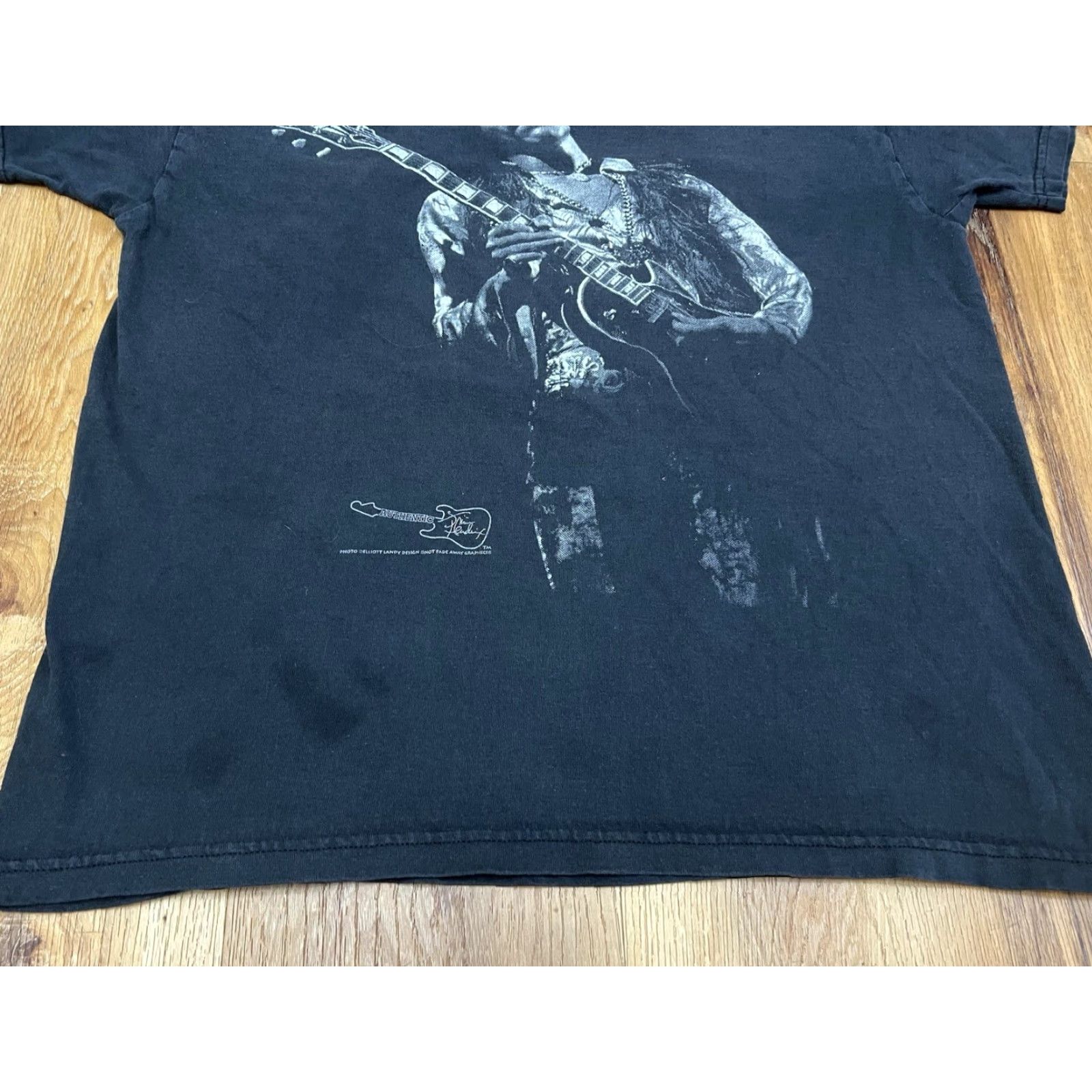Delta VINTAGE Jimi Hendrix Shirt Delta Rock Graphic Print 90s Men L Black Short Sleeve Cotton Tee Mens Size US L / EU 52-54 / 3 - 2 Thumbnail