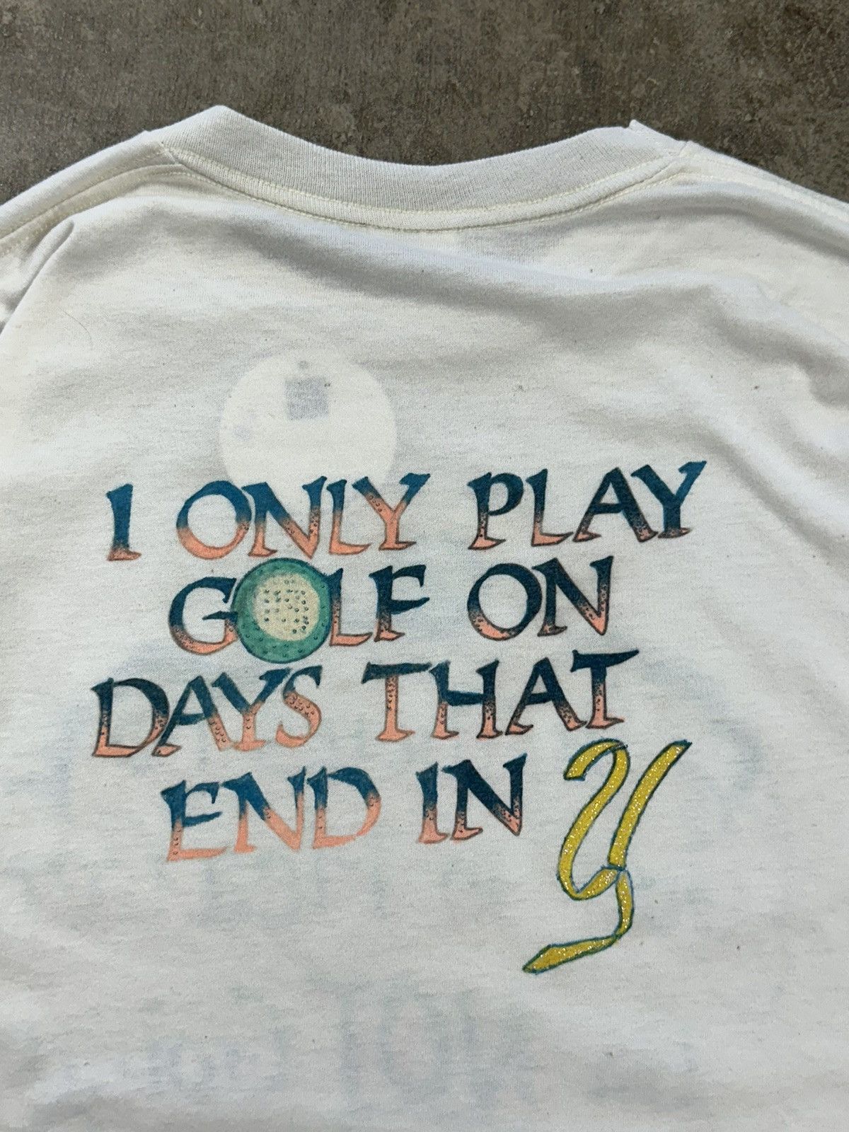 Vintage Vintage 90s If Theres No Golf In Heaven Im Not Going T-Shirt Size M / US 6-8 / IT 42-44 - 6 Thumbnail