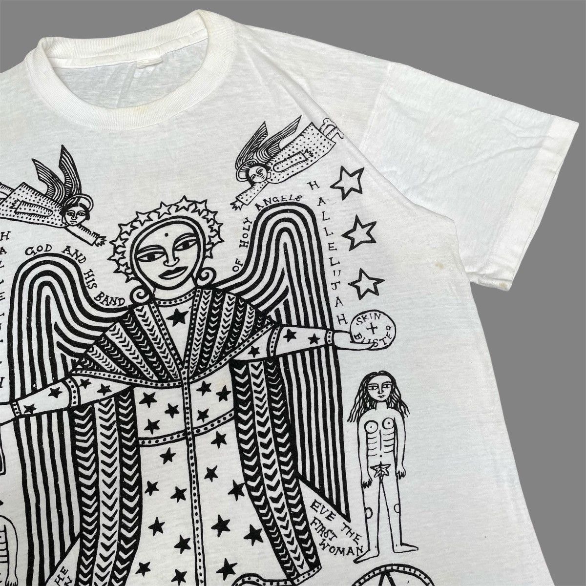 Vintage Vintage God and his band of holy angels Graphic t shirt Size US L / EU 52-54 / 3 - 1 Thumbnail