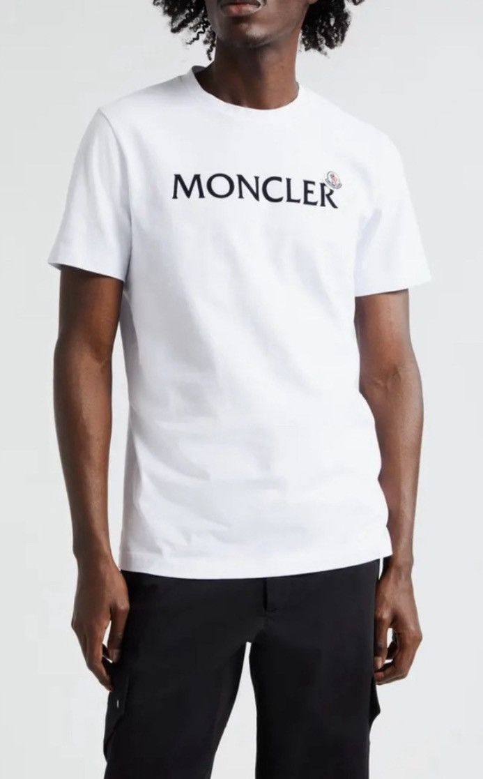 Moncler Logo Cotton Graphic T-Shirt
