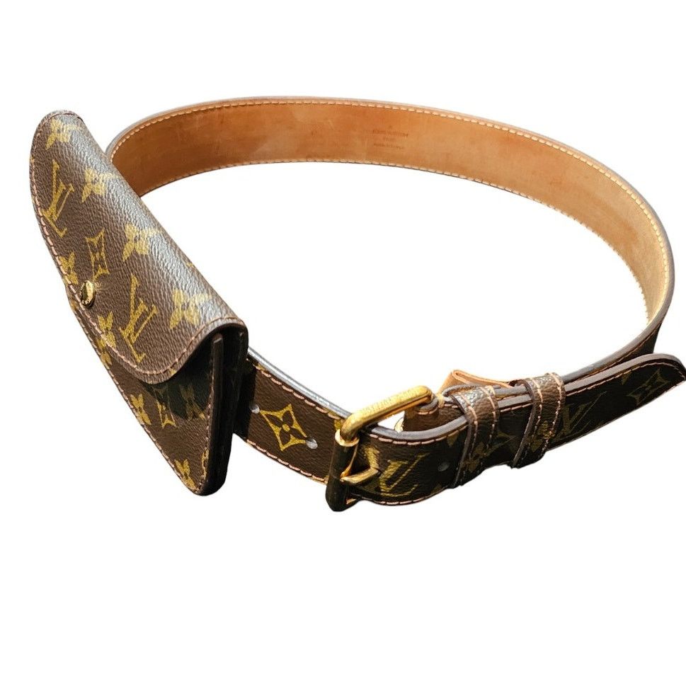 Louis Vuitton Louis Vuitton Monogram Ceinture Pochette Solo 80cm/32in Belt Size ONE SIZE - 4 Thumbnail
