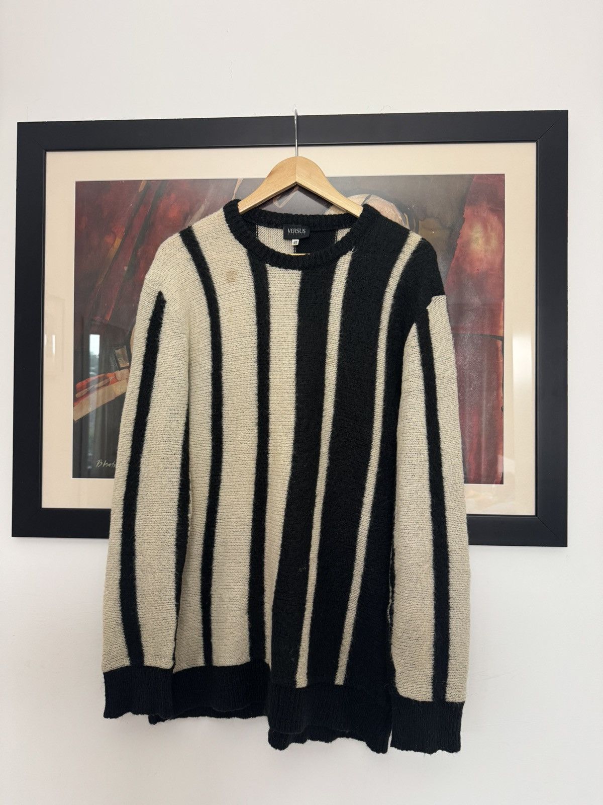 Versace Versus Versace Vintage Designer Knit Sweater High End Luxury Size US L / EU 52-54 / 3 - 1 Thumbnail