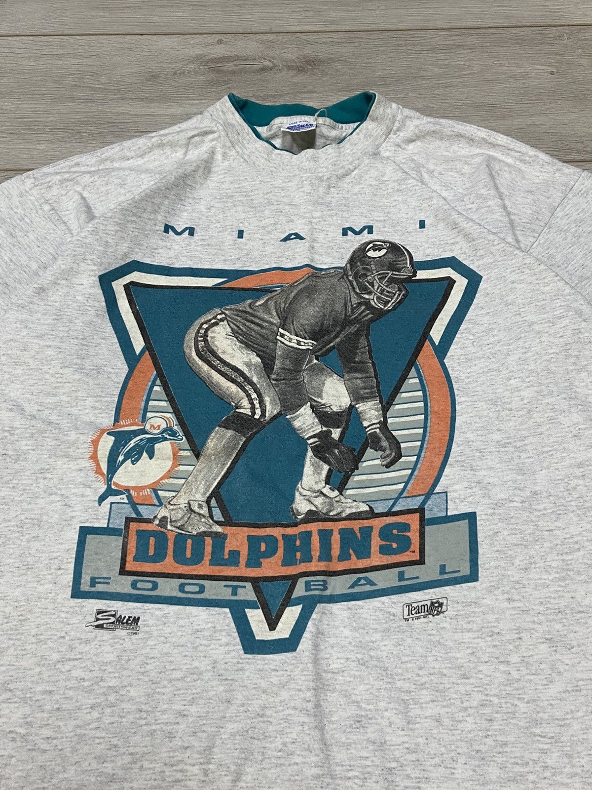 NFL USA Vintage Miami Dolphins 1991 NFL Graphic Tee Size US XL / EU 56 / 4 - 2 Thumbnail