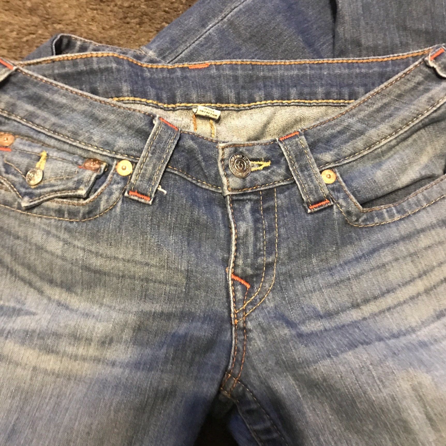 True Religion VINTAGE True Religion Skinny Old Multi Basic Blue Denim Jeans Womens 28 X 33 w/ Flaps Size 28" / US 6 / IT 42 - 5 Thumbnail