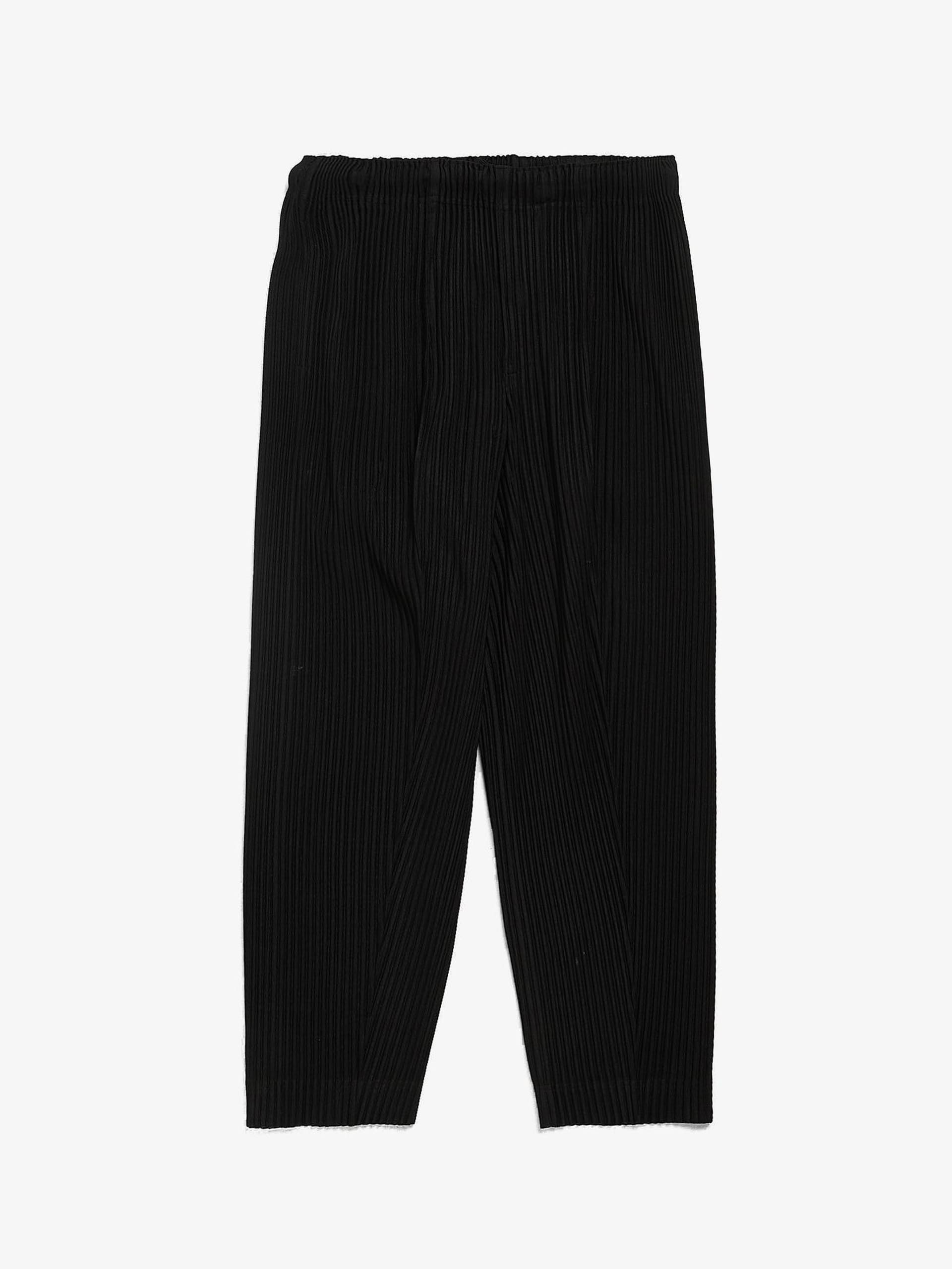 Issey Miyake Black Pleated Polyester Pants Size US 33 - 1 Thumbnail