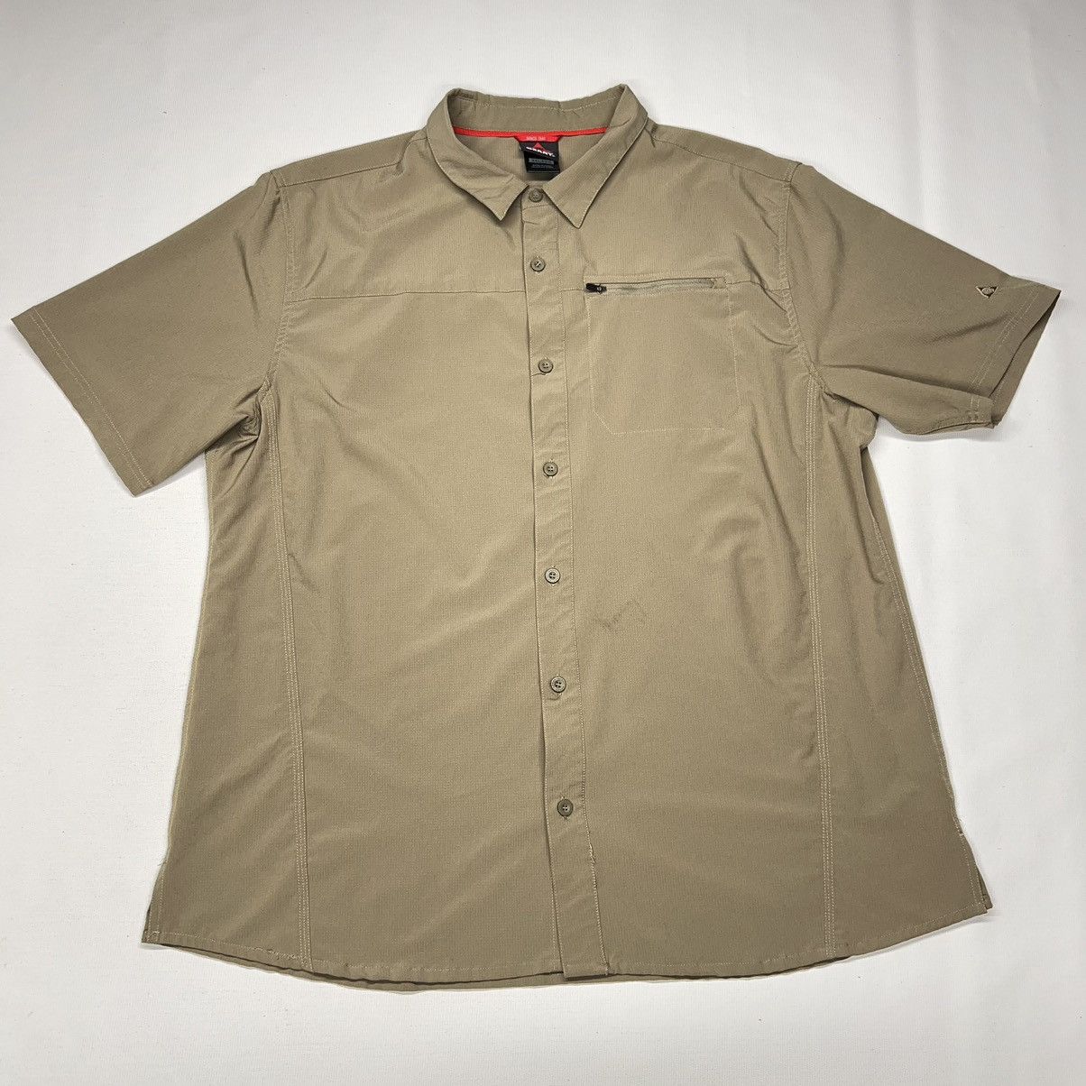 Other Gerry Button Up Shirt Woven Zip Chest Pocket Beige Hiking Size US XXL / EU 58 / 5 - 1 Thumbnail