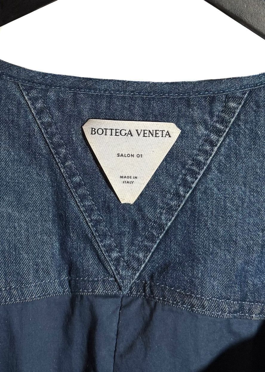 Bottega Veneta Bottega Veneta Blue Fluid Denim Corset Top Size XS / US 0-2 / IT 36-38 - 3 Thumbnail