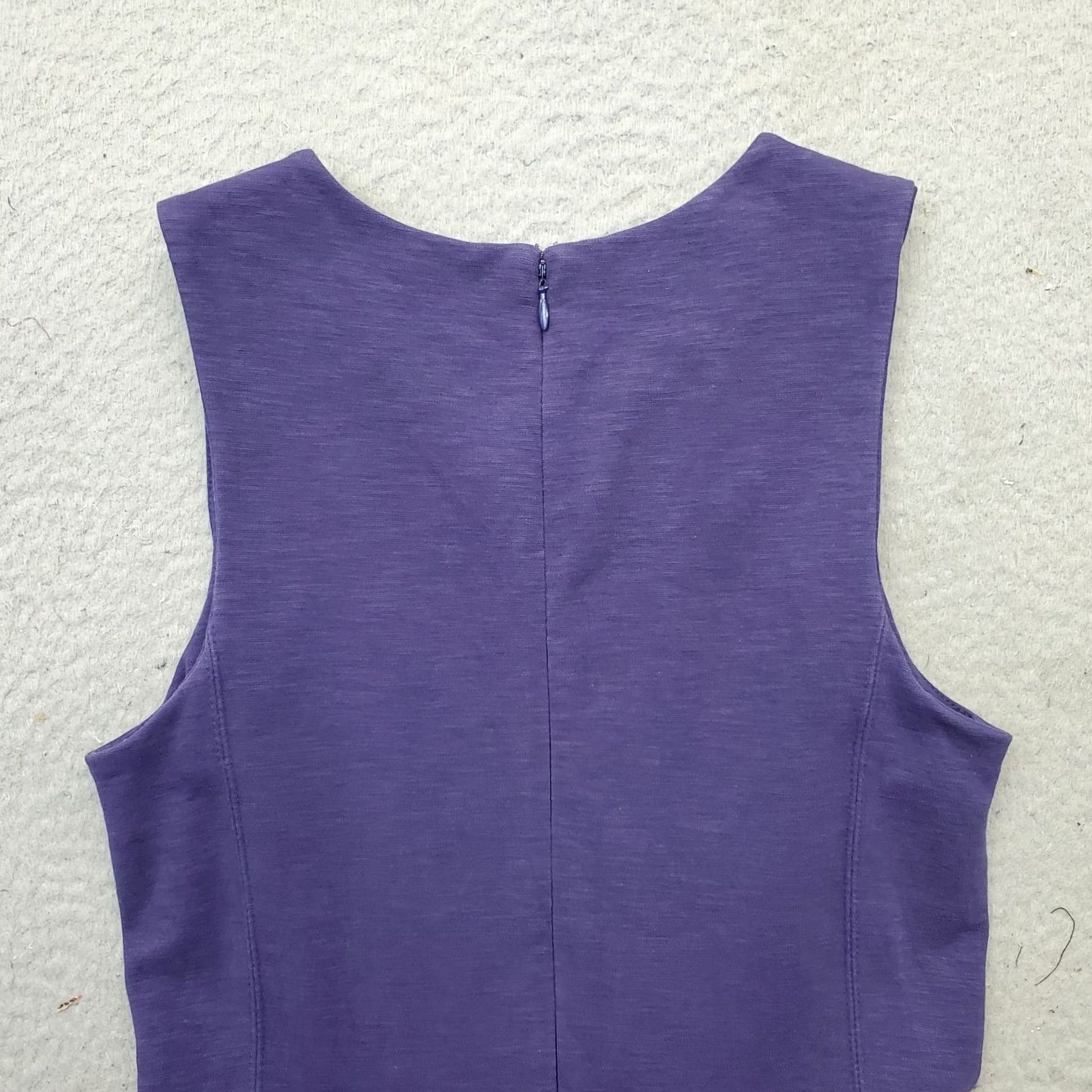 J.Crew J.CREW Fit & Flare Dress Womens Size S Purple Sleeveless Back Zip Size S / US 4 / IT 40 - 7 Thumbnail