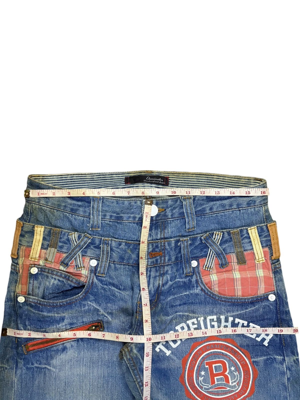 Japanese Brand Vintage Japanese Brand Double Waist Mud Wash Loose Jeans Size US 33 - 12 Thumbnail