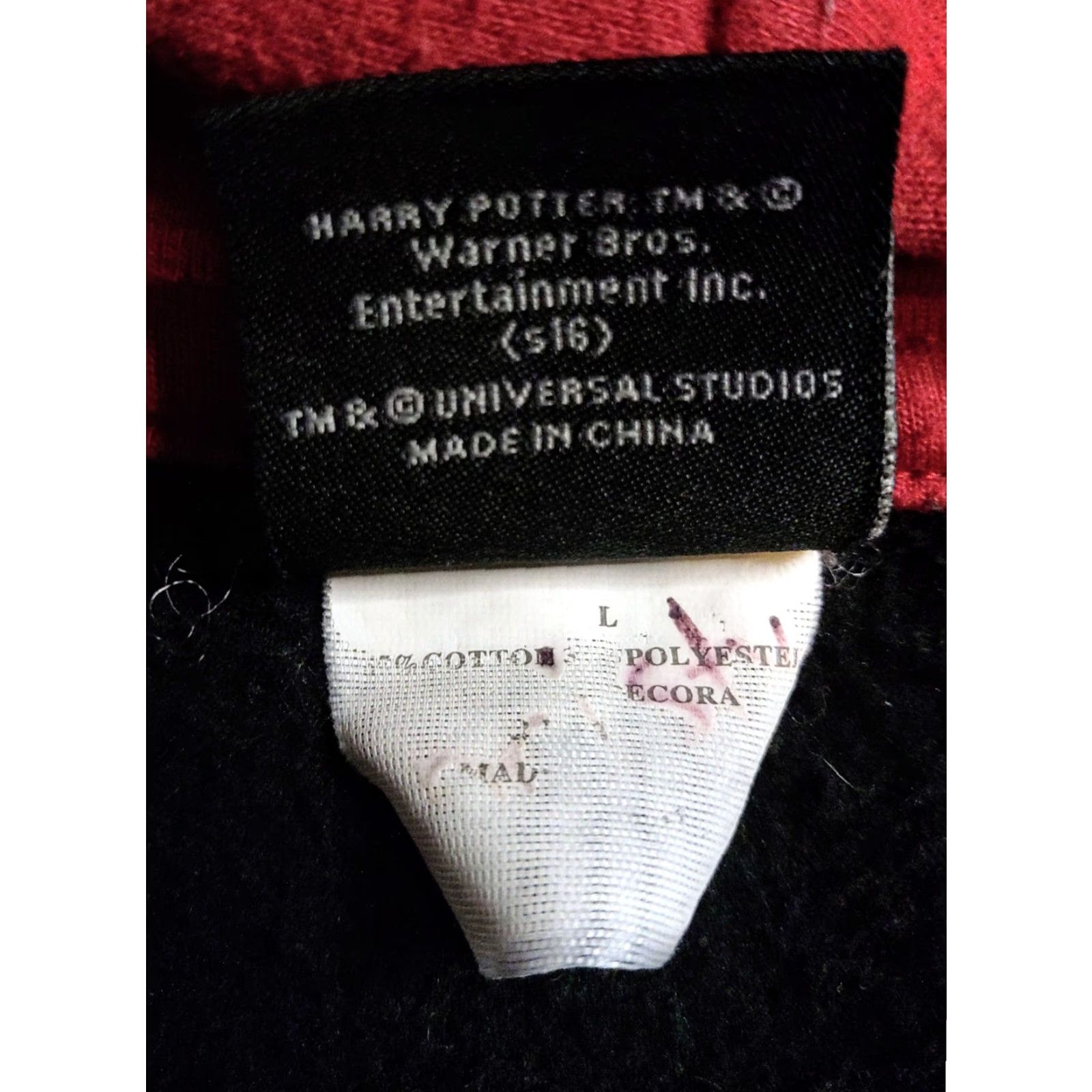 Vintage **Harry Potter Hogwarts Maroon 1/4 Zip Hoodie Sweatshirt Large** User: **Hogwarts Maroon 1/4 Zip Harry Potter Hoodie Sweatshirt Large** Size L / US 10 / IT 46 - 6 Thumbnail
