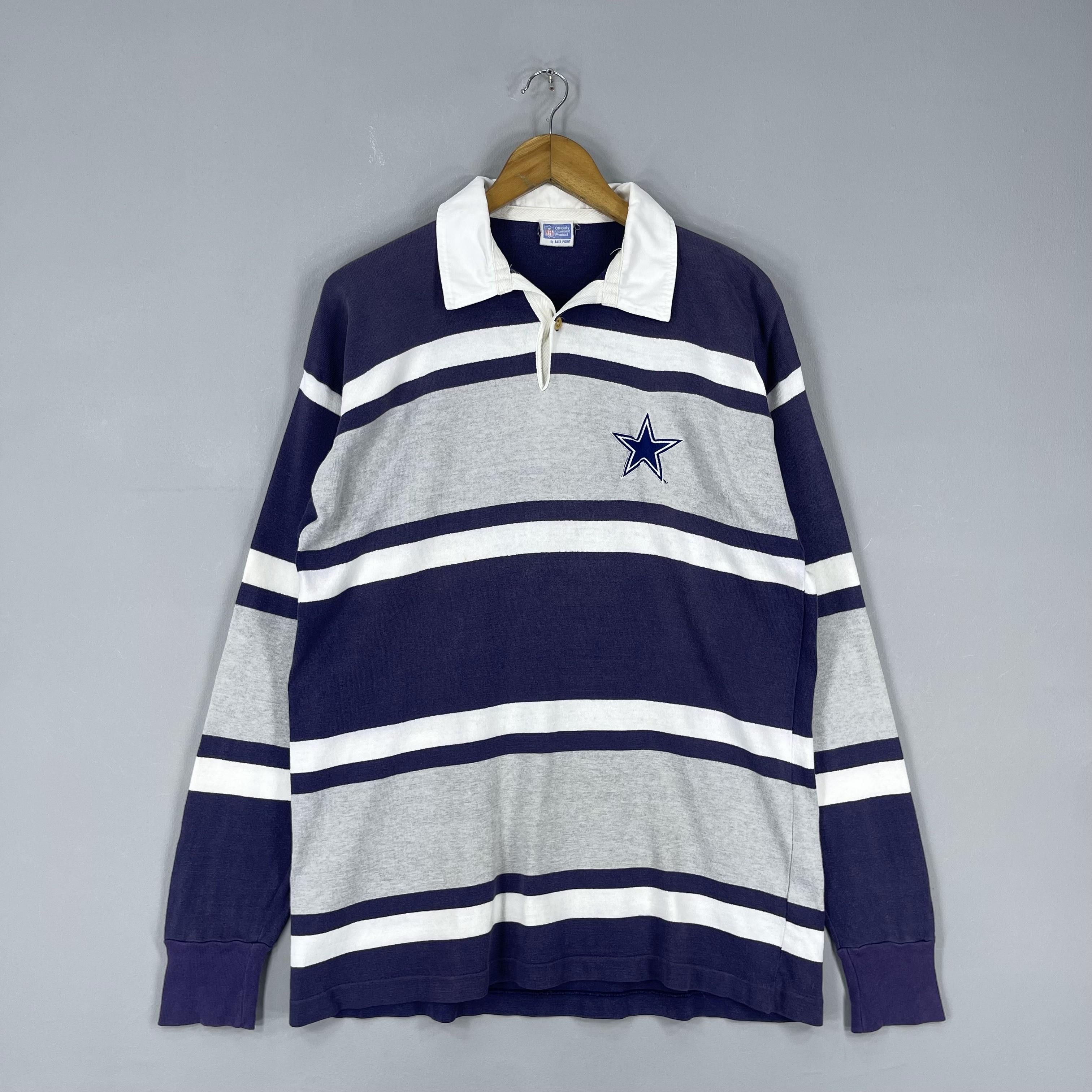 NFL Vintage 90's DALLAS COWBOYS Nfl Polo Rugby Shirt Size US M / EU 48-50 / 2 - 3 Thumbnail