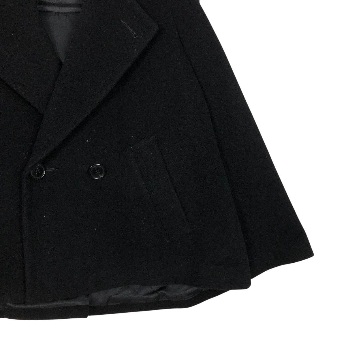 Issey Miyake 🔥RICH BLACK VINTAGE WOOL JACKET CROPPED ZUCCA JAPAN Size US S / EU 44-46 / 1 - 7 Thumbnail