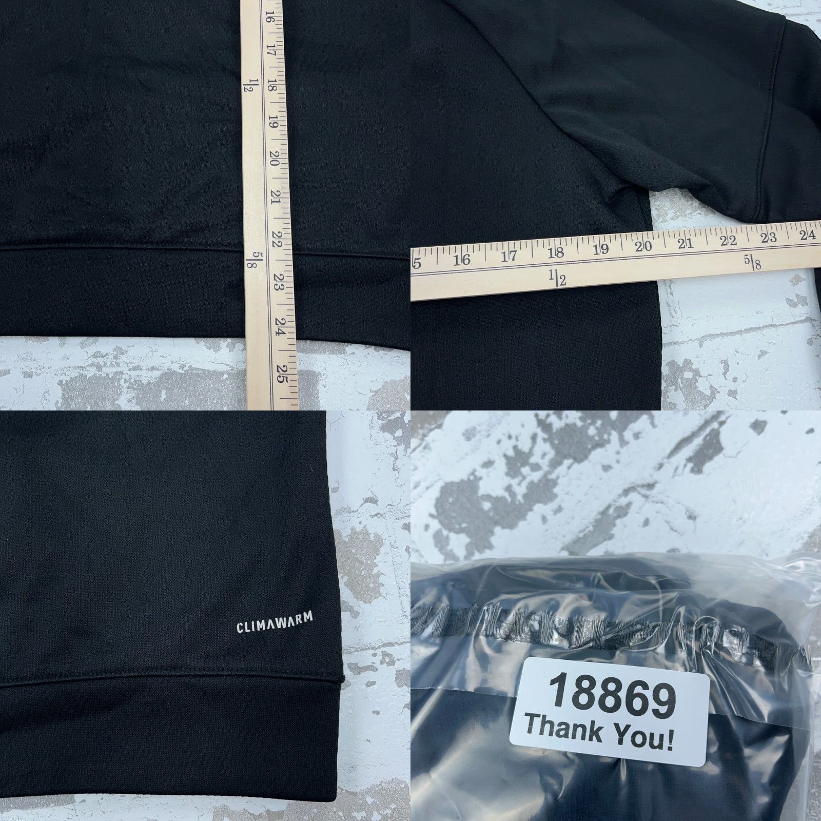 Adidas Adidas Hoodie Men M Black White Sweatshirt Pullover Logo Colorblock Pocket Size US M / EU 48-50 / 2 - 8 Thumbnail