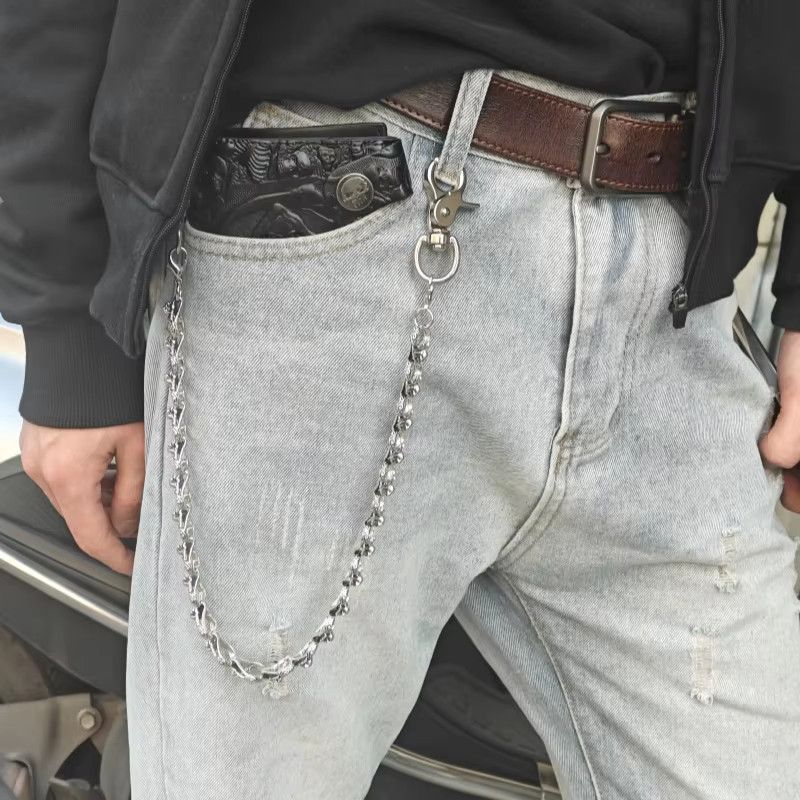 Jewelry Retro Hip Hop Wallet Waist Pant Chain Luxury Accessories Y2K Size ONE SIZE - 7 Thumbnail