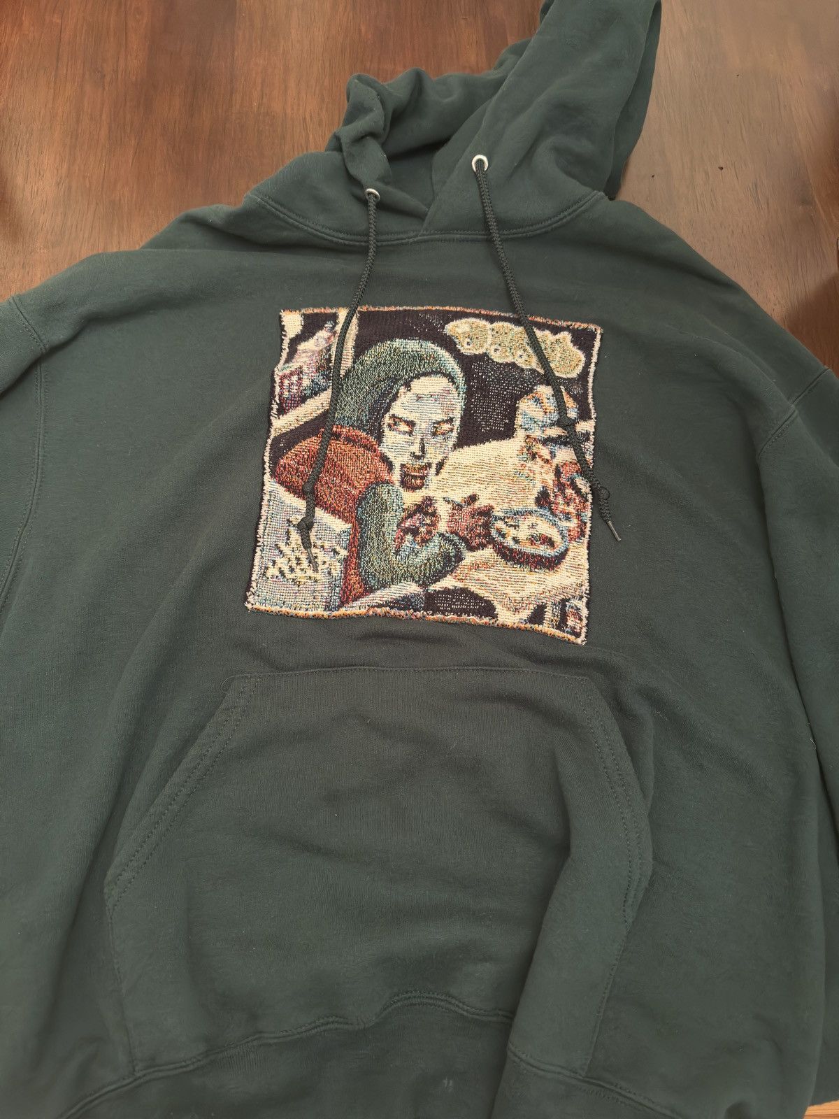 MF Doom Custom MF DOOM woven album cover hoodie Size US XL / EU 56 / 4 - 1 Thumbnail