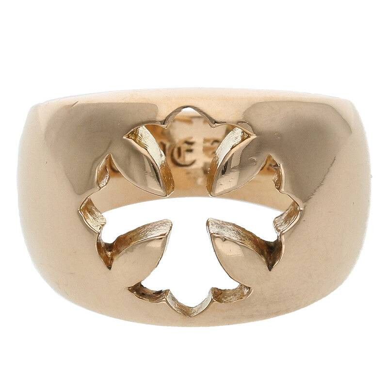 image of Chrome Hearts Negative Space Gold Ring - Size 9, Men's