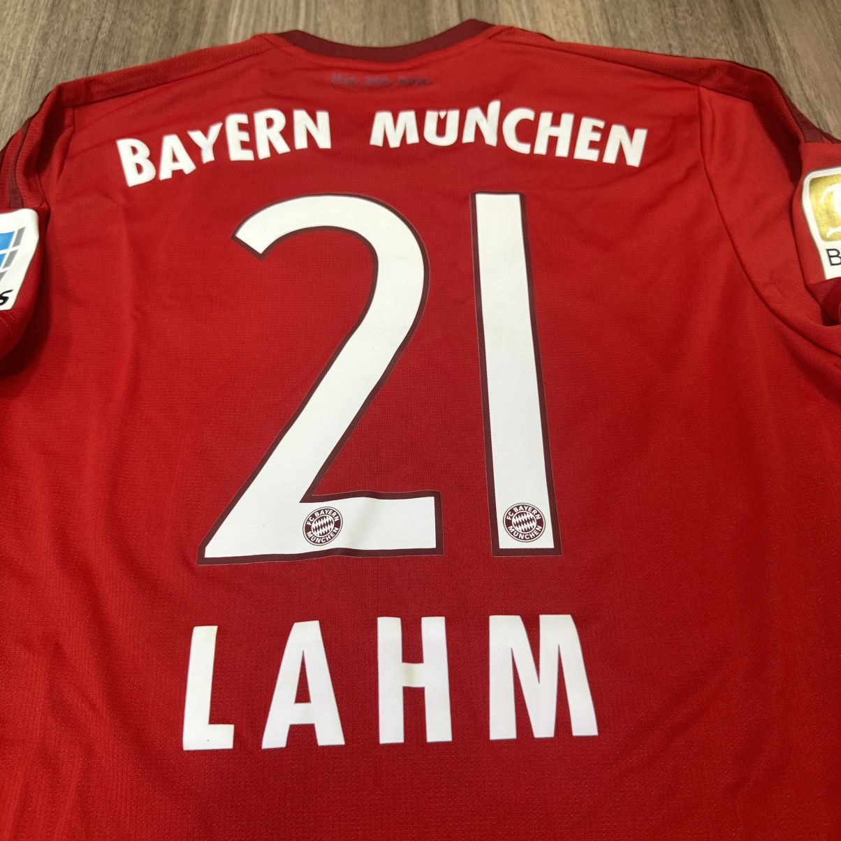 Adidas Bayern Munich 15/16 home shirt #21 Lahm Size US M / EU 48-50 / 2 - 4 Thumbnail