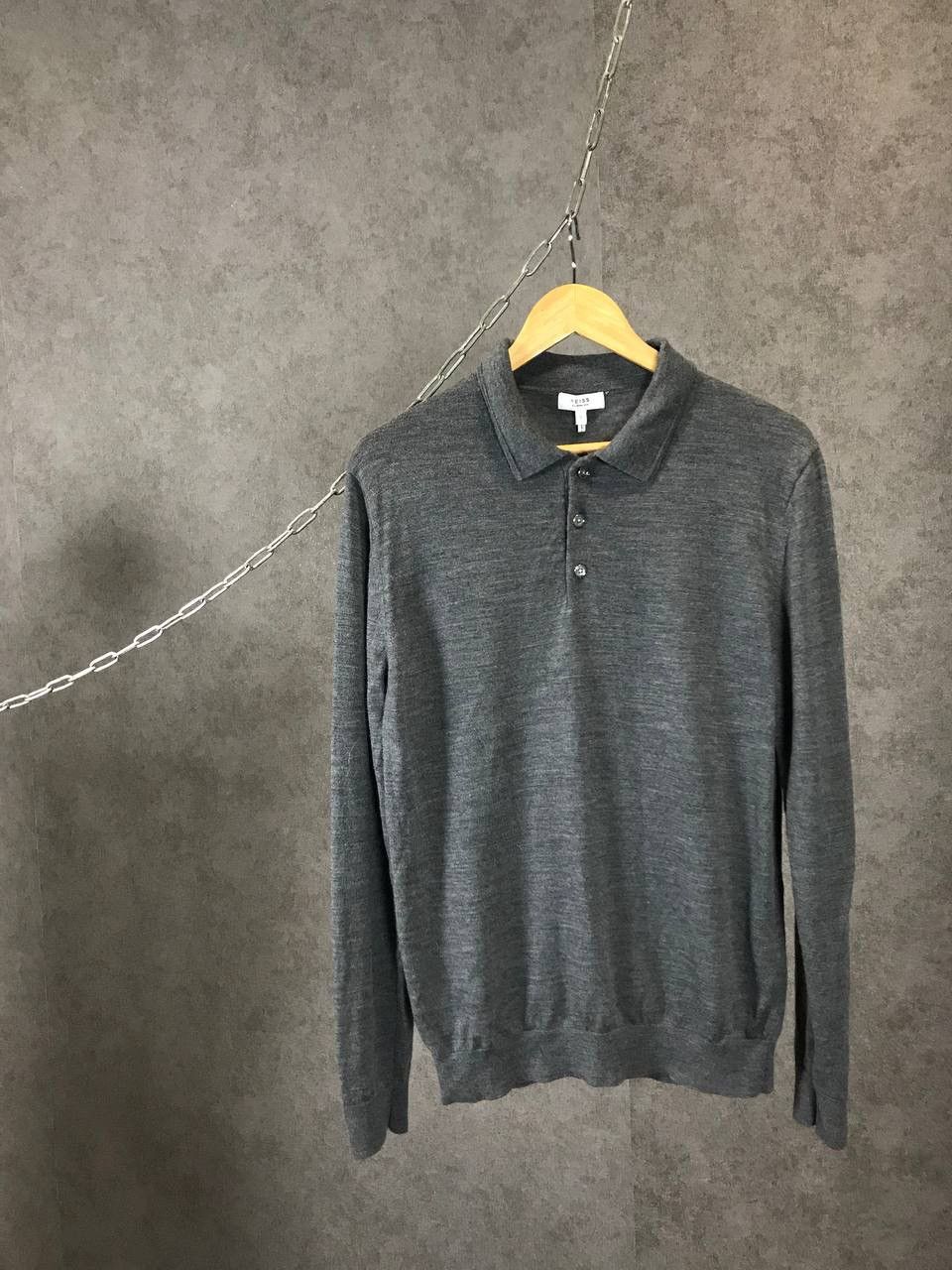 Reiss Reiss wool polo sweater Size US L / EU 52-54 / 3 - 1 Thumbnail