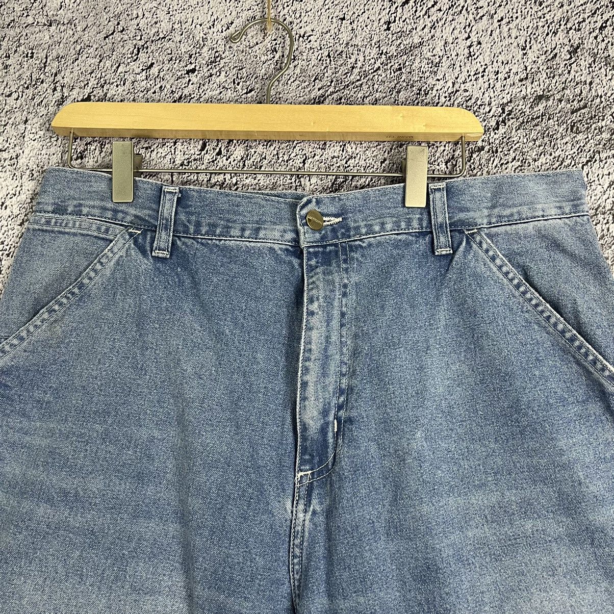 Carhartt × Carhartt Wip × Vintage ⭐️VINTAGE⭐️ Carhartt WIP Blue Denim carpenter pocket Jeans Size US 32 / EU 48 - 6 Thumbnail