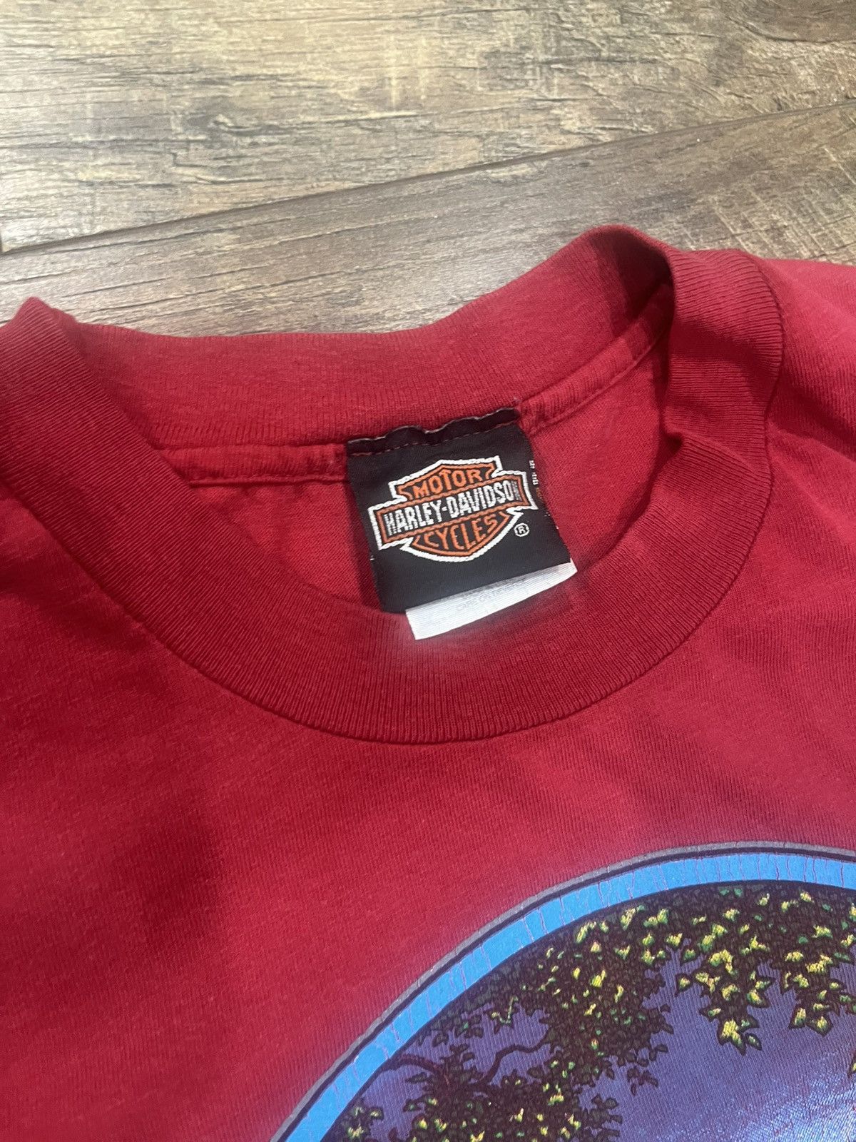 Harley Davidson Vintage 1997 Harley Davidson Laconia Tee Shirt - Red - Small Size US S / EU 44-46 / 1 - 5 Thumbnail