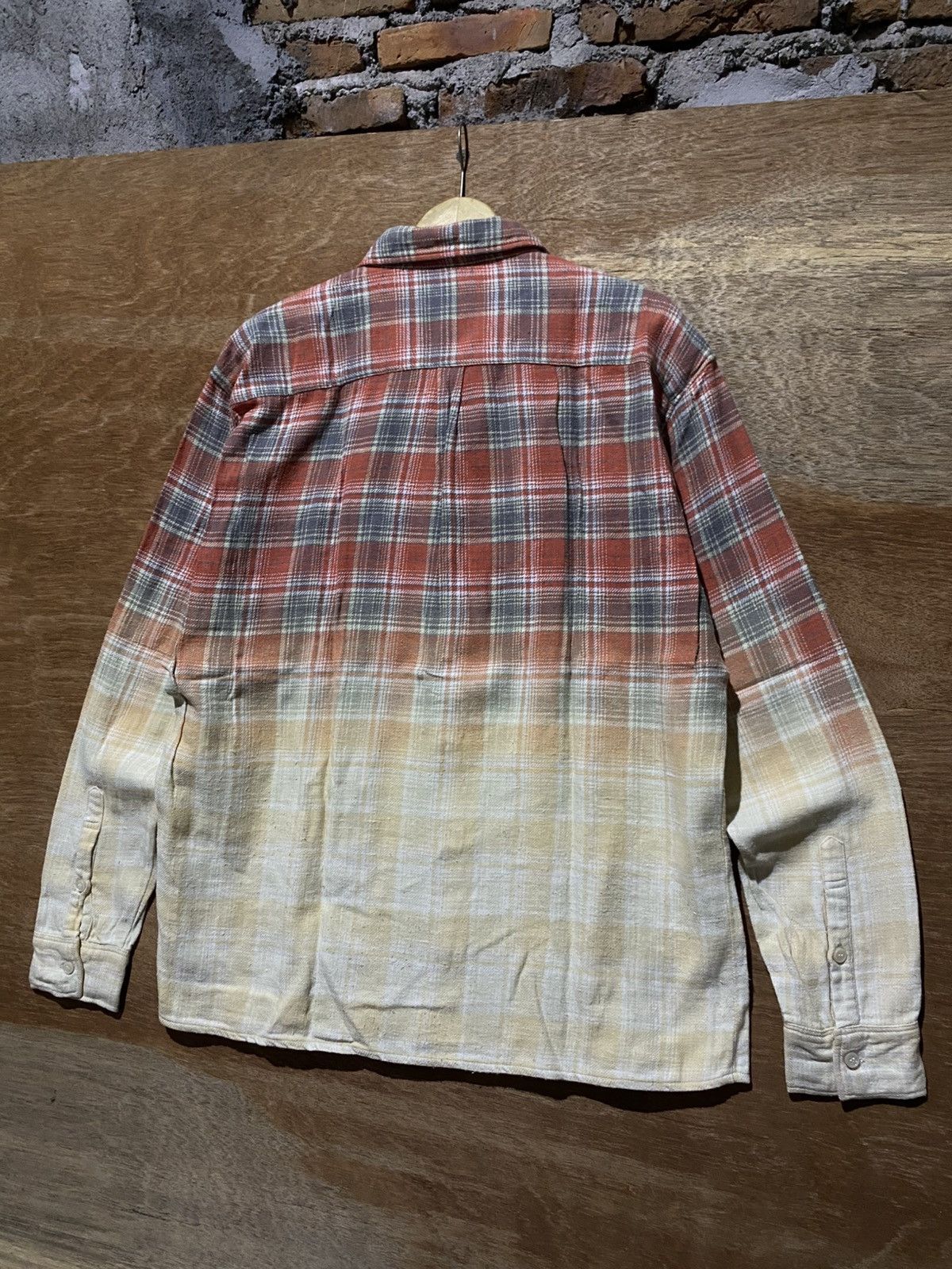 Japanese Brand Glamb japanese gradient plaid flannelshirt Size US M / EU 48-50 / 2 - 2 Thumbnail