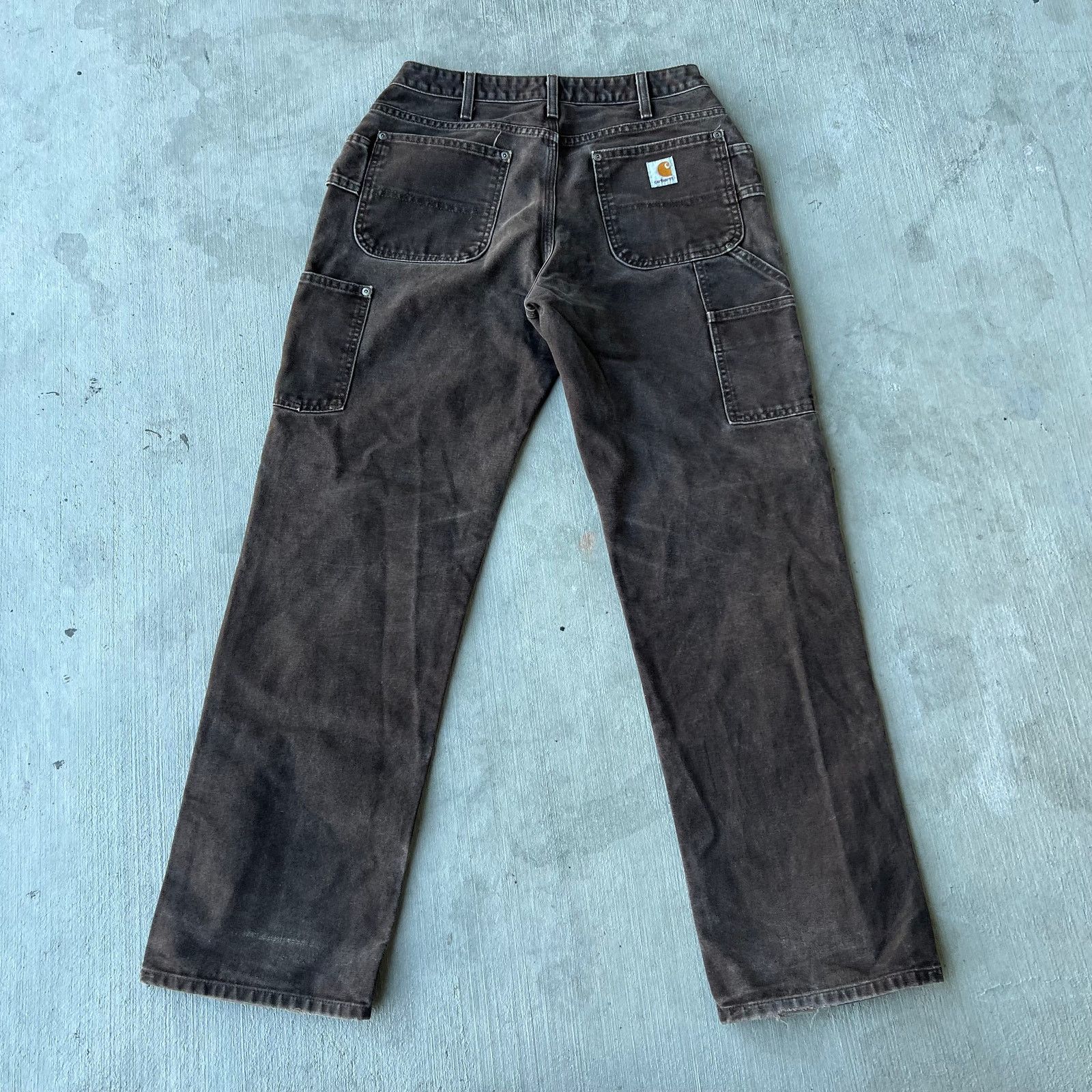 Carhartt × Vintage Vintage Y2K Carhartt WOMENS brown double knee work pants Size US 29 - 5 Thumbnail