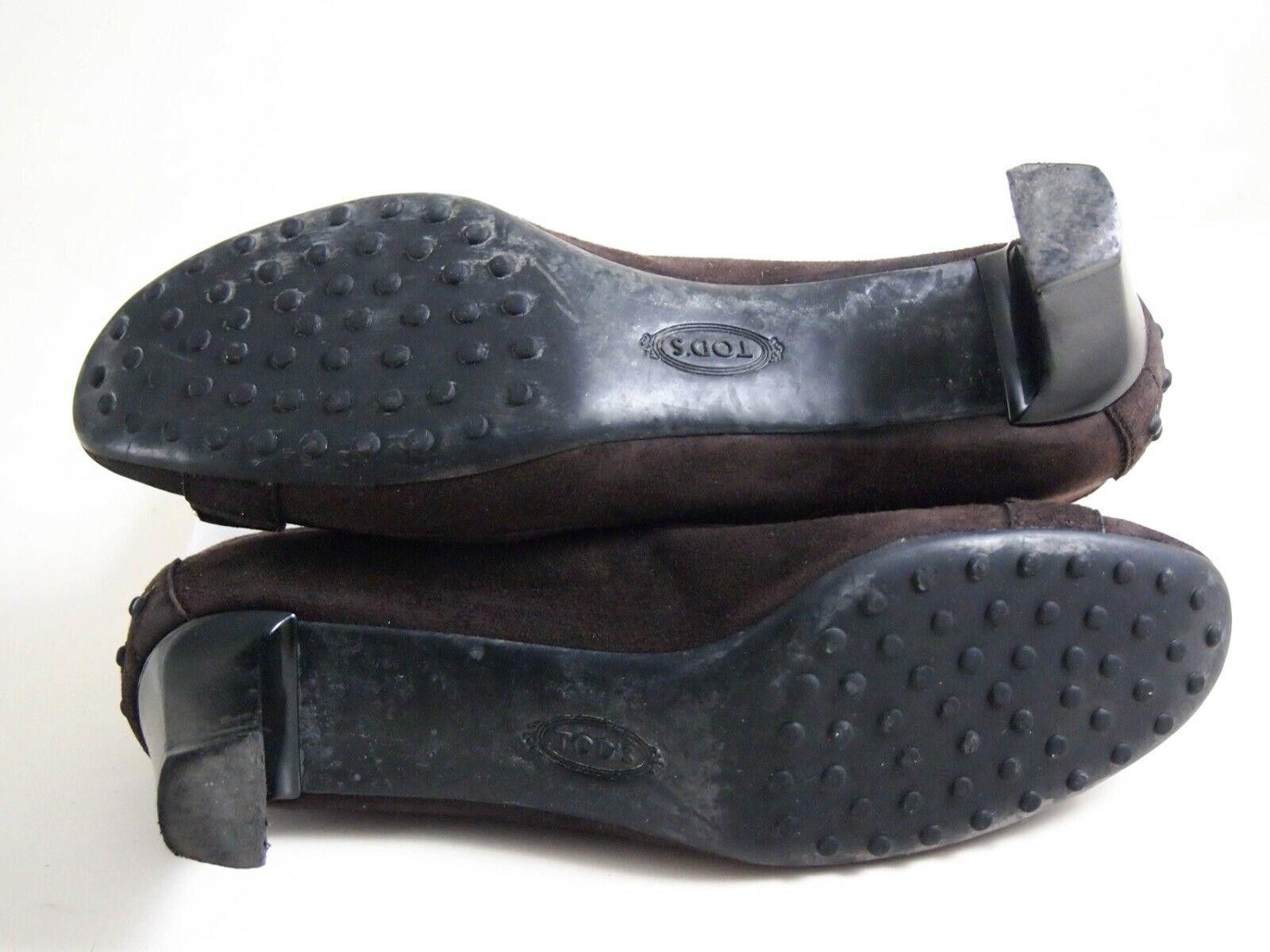 Tod's Tod's Mid Heel Pumps Brown Suede US 8 EU 38 Size US 8 / IT 38 - 8 Thumbnail