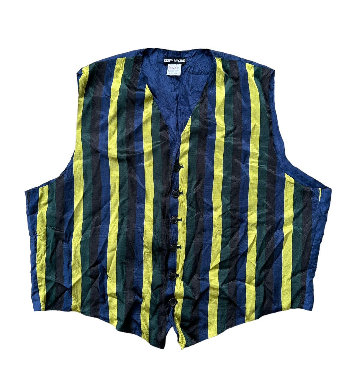 Issey Miyake aw2011 Issey Miyake multicolor stripes vest super design Size US M / EU 48-50 / 2 - 1 Thumbnail