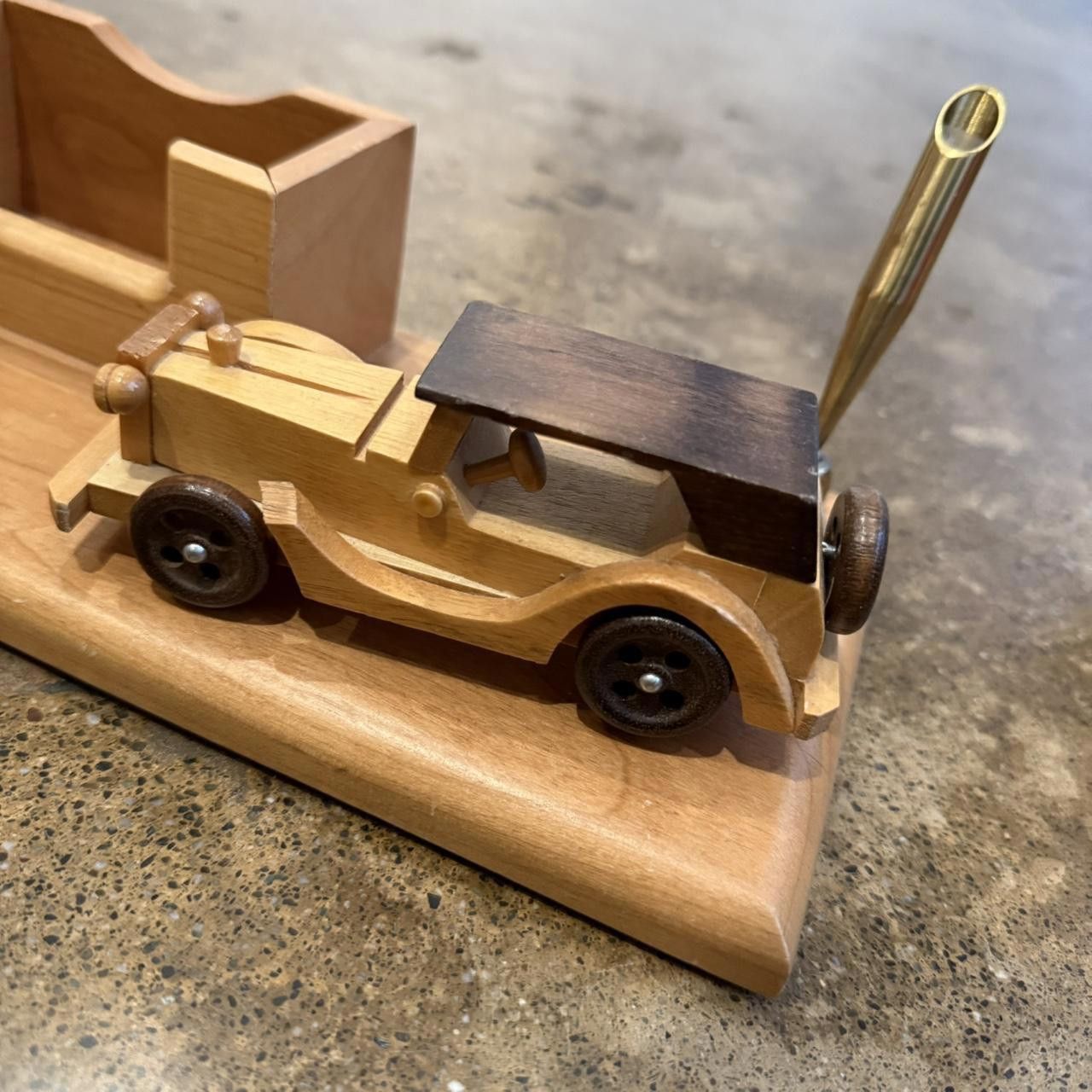 Designer Vintage Wooden 1987 Desk Organizer Size ONE SIZE - 3 Thumbnail