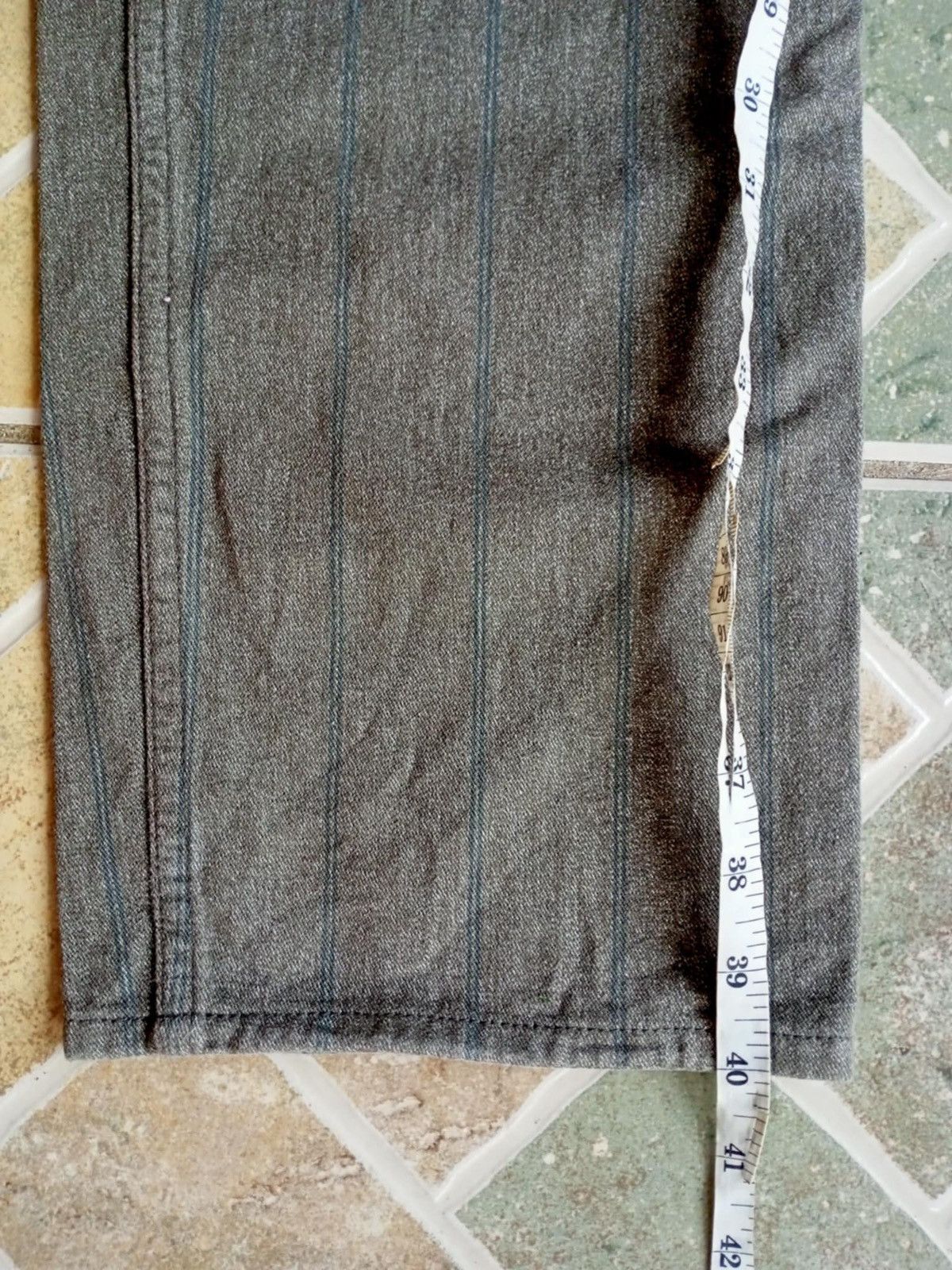 Japanese Brand WAREHOUSE X HELLERS CAFE STRIPED WORK PANTS Size US 30 / EU 46 - 14 Thumbnail