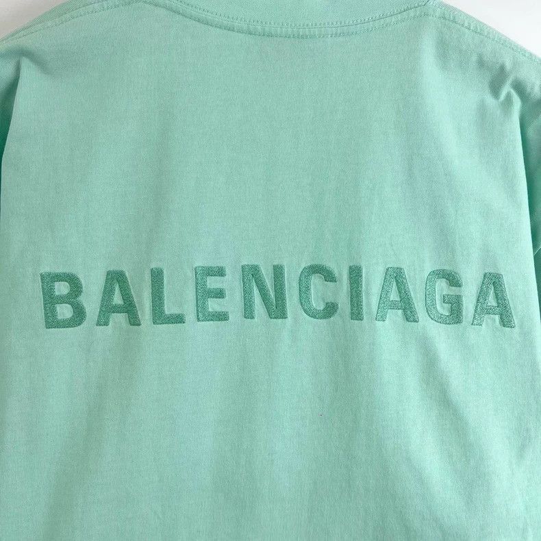 Balenciaga Balenciaga Mint green front and back embroidered monogram Size XS / US 0-2 / IT 36-38 - 7 Thumbnail