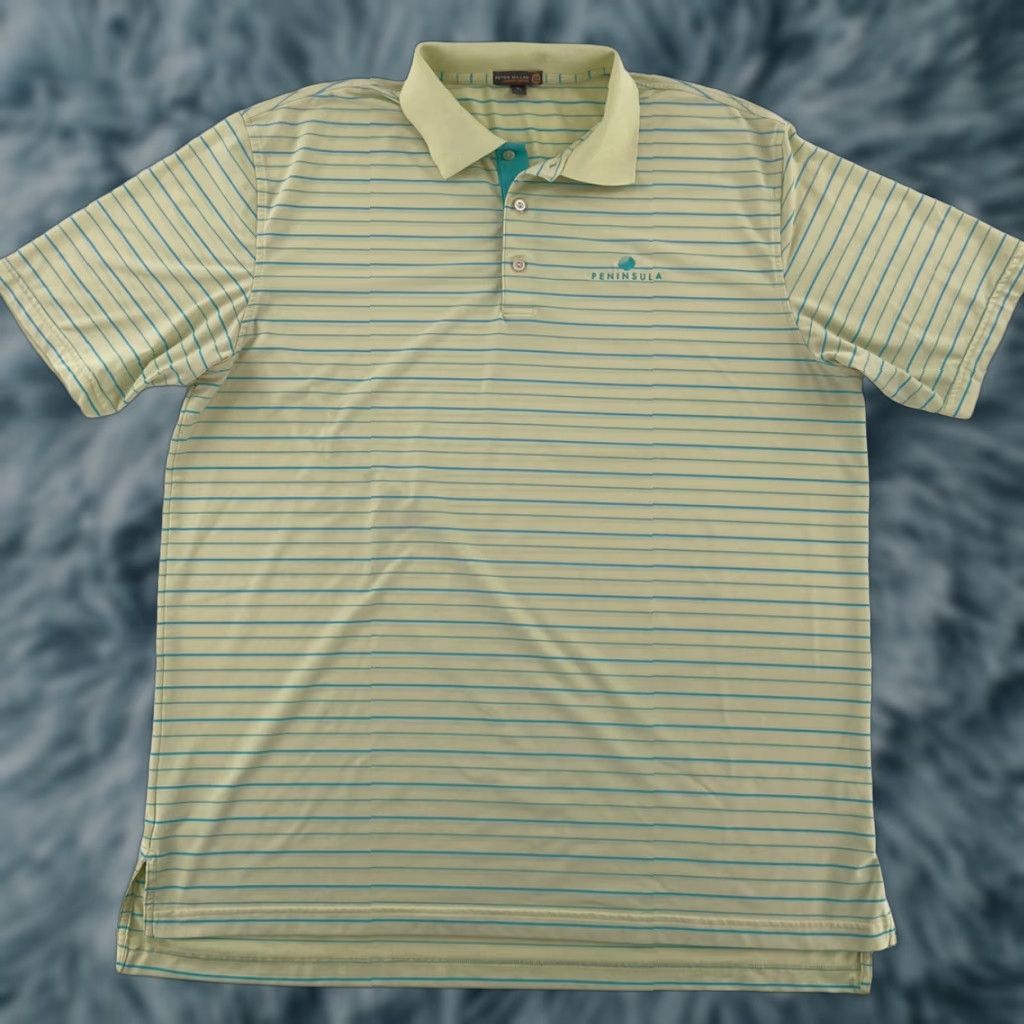 Peter Millar Peter Millar Golf Polo Shirt Stripe Peninsula Country Club Men’s Size XL Adult Extra Large Shirt Polo URL? Size US XL / EU 56 / 4 - 1 Thumbnail