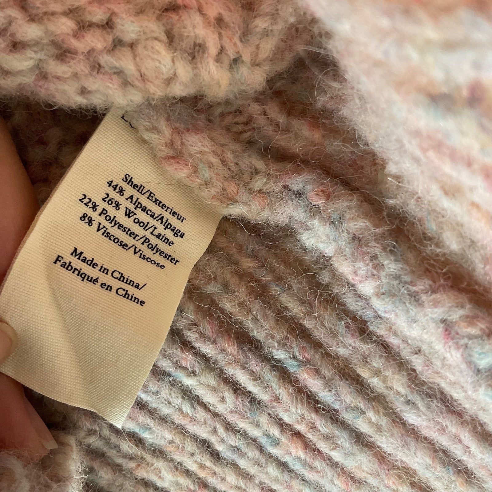 LoveShackFancy LoveShackFancy blush pink Kingston Sweater Speckled Cable Al Size S / US 4 / IT 40 - 4 Thumbnail