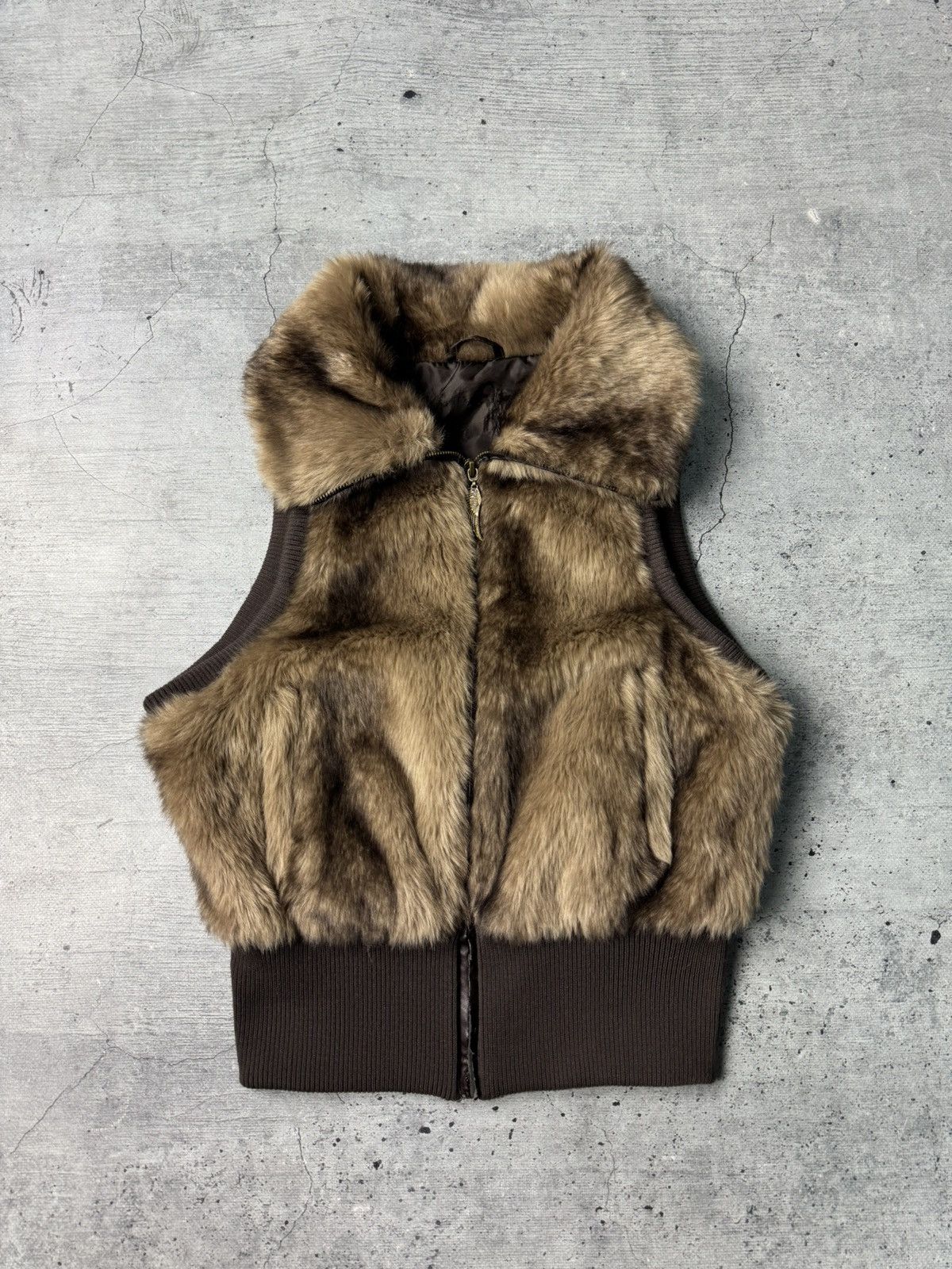 If Six Was Nine Y2K Vintage Faux Fur Vest Hysteric Glamour Style Size S / US 4 / IT 40 - 1 Thumbnail