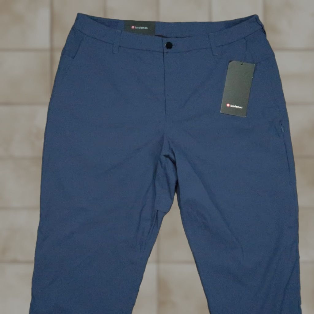 Lululemon Lululemon Pants Men 36x27 Blue Classic Tapered Chino 5-Pocket Design NWT Straight Front Casual, Travel, Business Mens Size US 36 / EU 52 - 1 Thumbnail